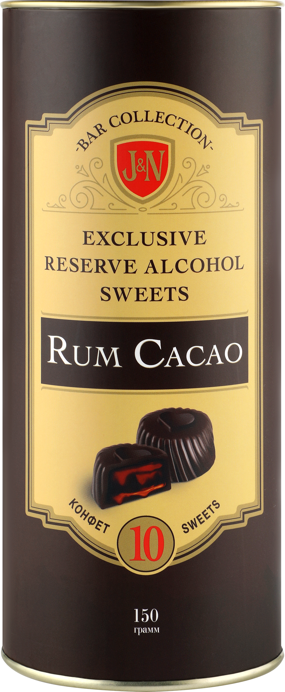 Изображение товара Конфеты J&N Bar Collection со вкусом какао с ромом 150г