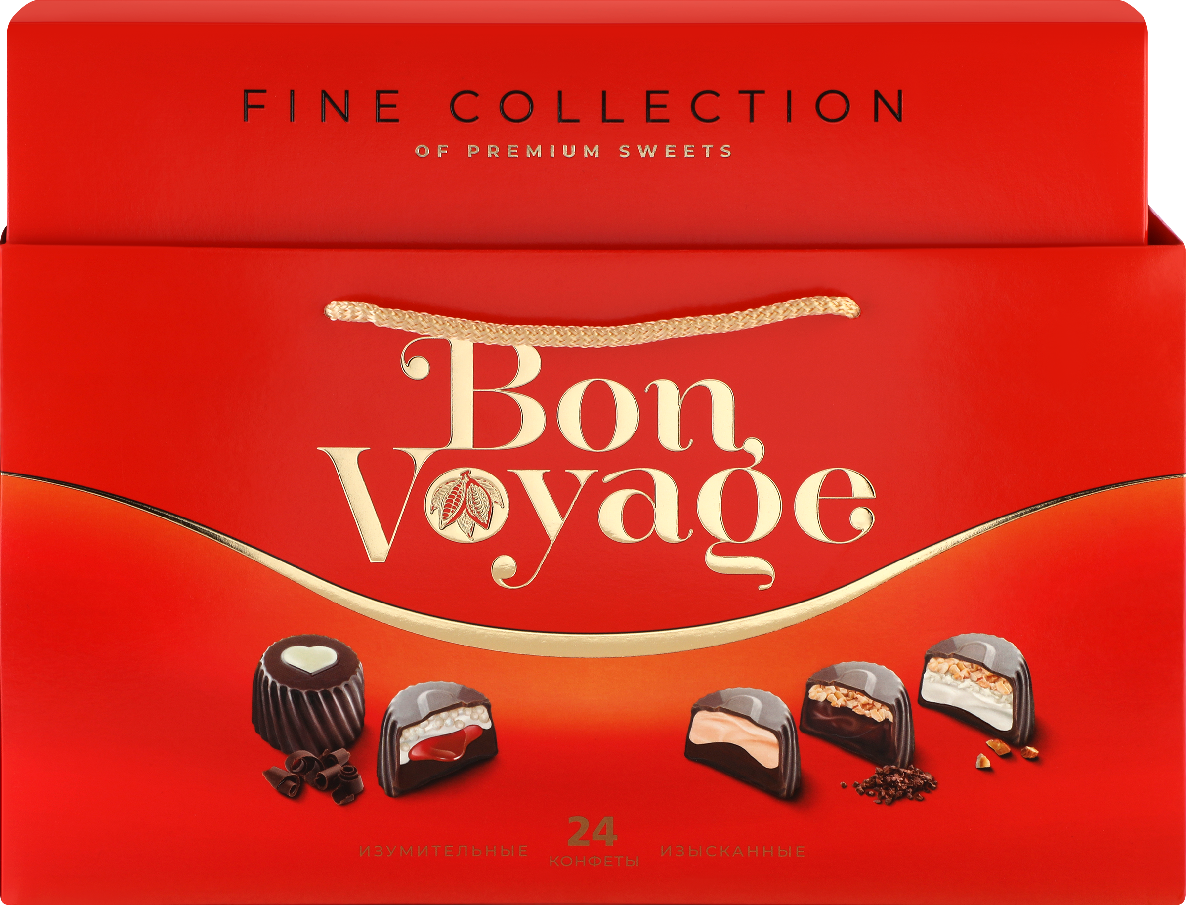 Изображение товара Подарочный набор конфет BON VOYAGE PREMIUM ассорти 370г в стильной упаковке