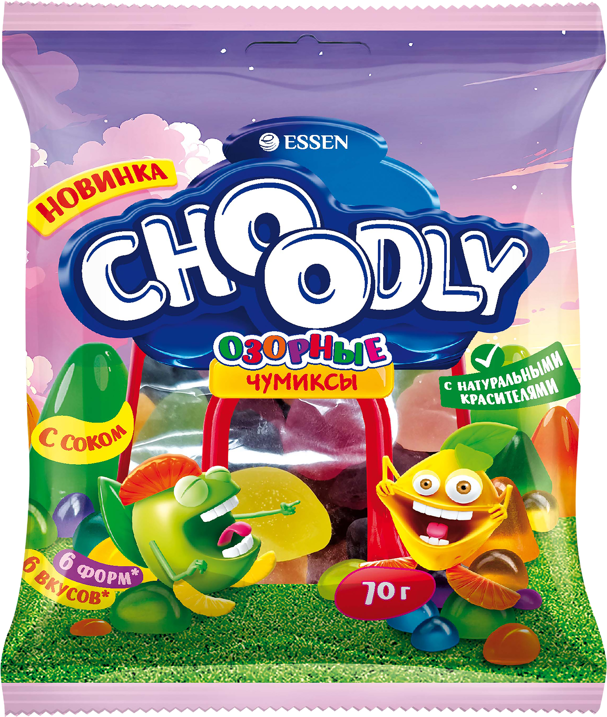 Изображение товара Мармелад жевательный ESSEN Choоdly Озорные чумиксы 70г