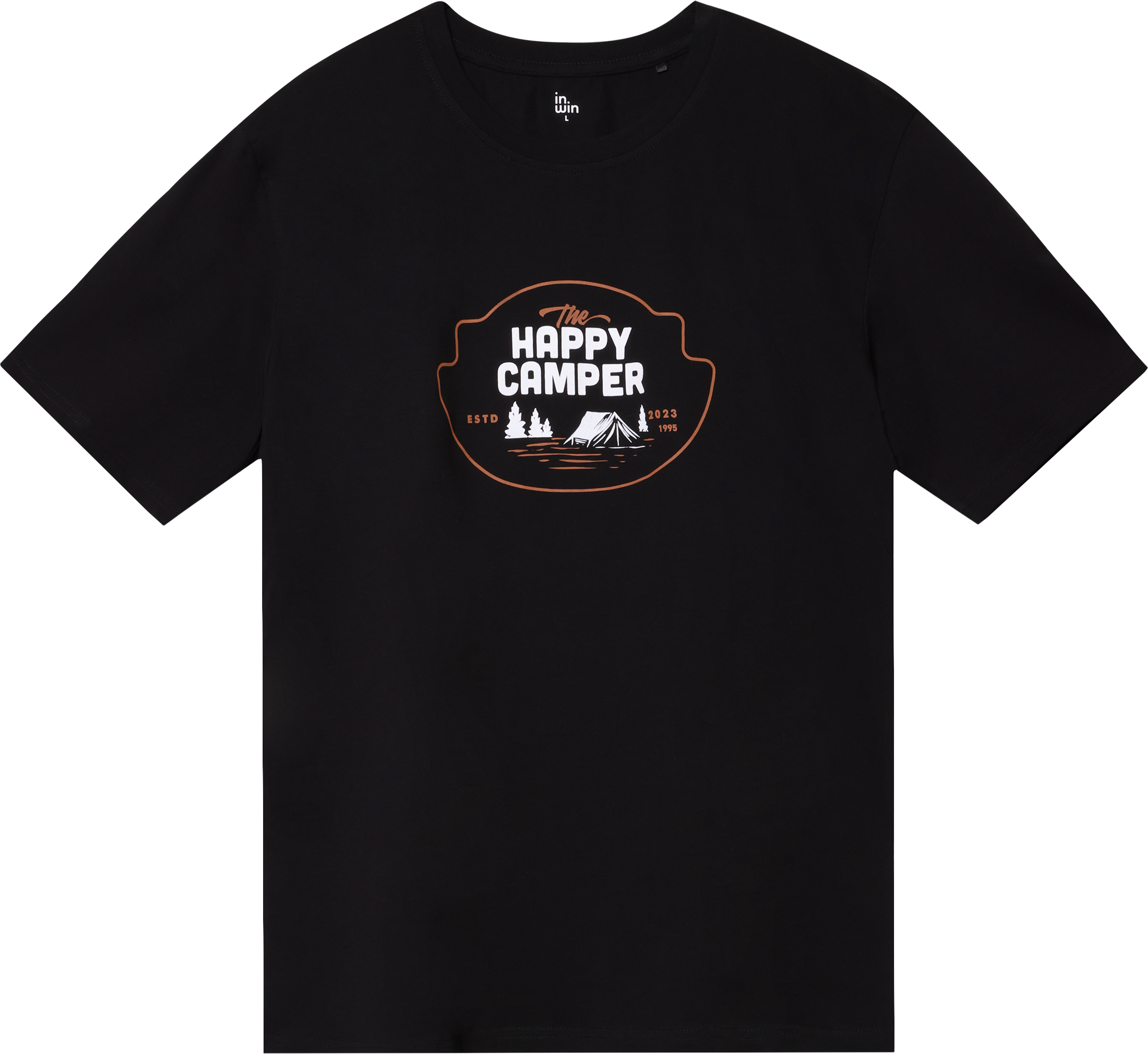 Изображение товара Футболка мужская INWIN серая с принтом из хлопка SS26102-05