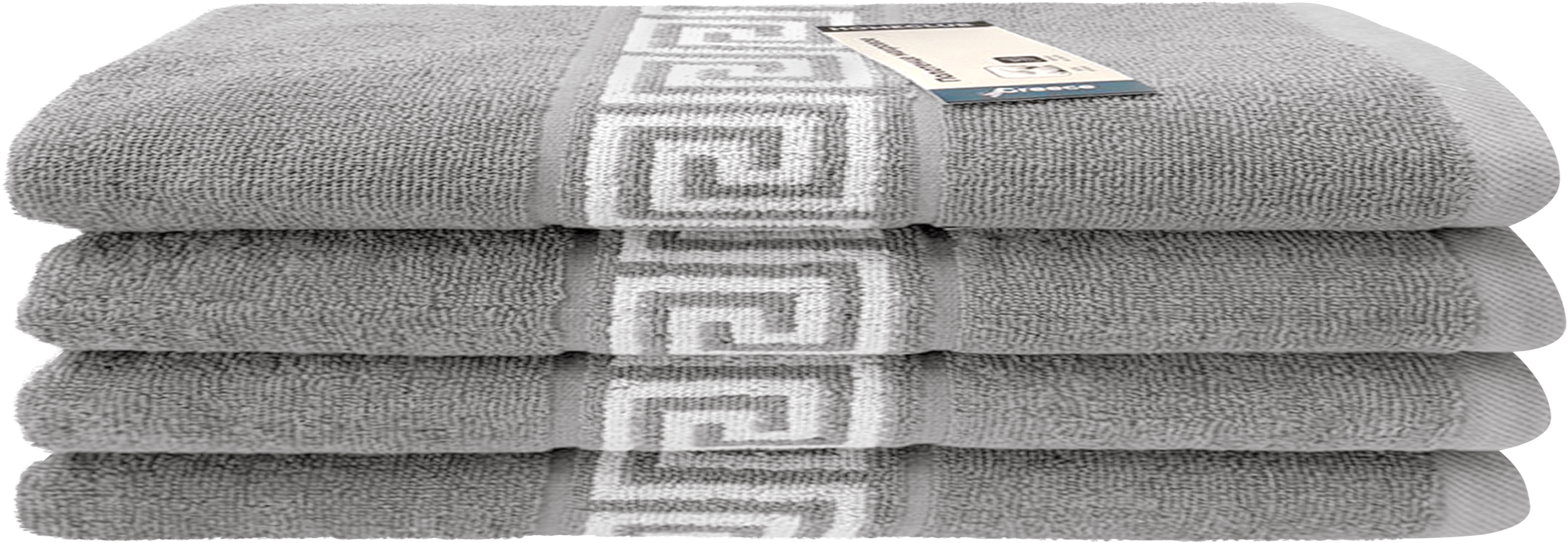 Изображение товара Махровое полотенце HOMECLUB Greece 30х50см светло-серое однотонное, высокое качество