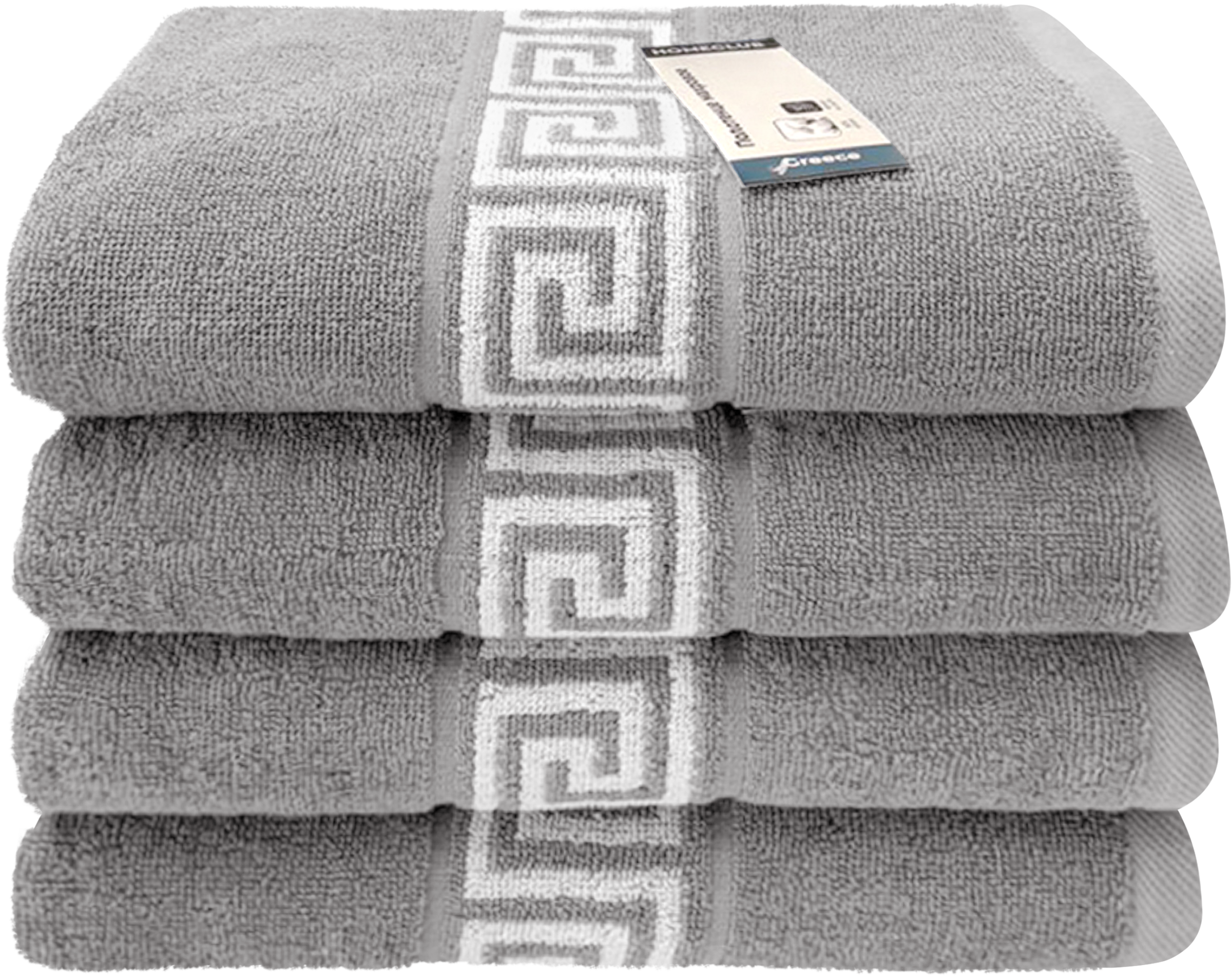 Изображение товара Полотенце махровое HOMECLUB Greece 70х120см светло-серое