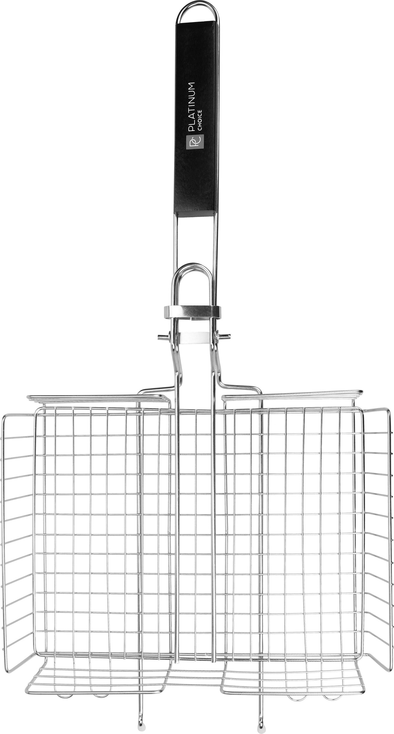 Изображение товара Решетка-гриль PLATINUM CHOICE 24х31(64)х6см объемная усиленная со съемной ручкой