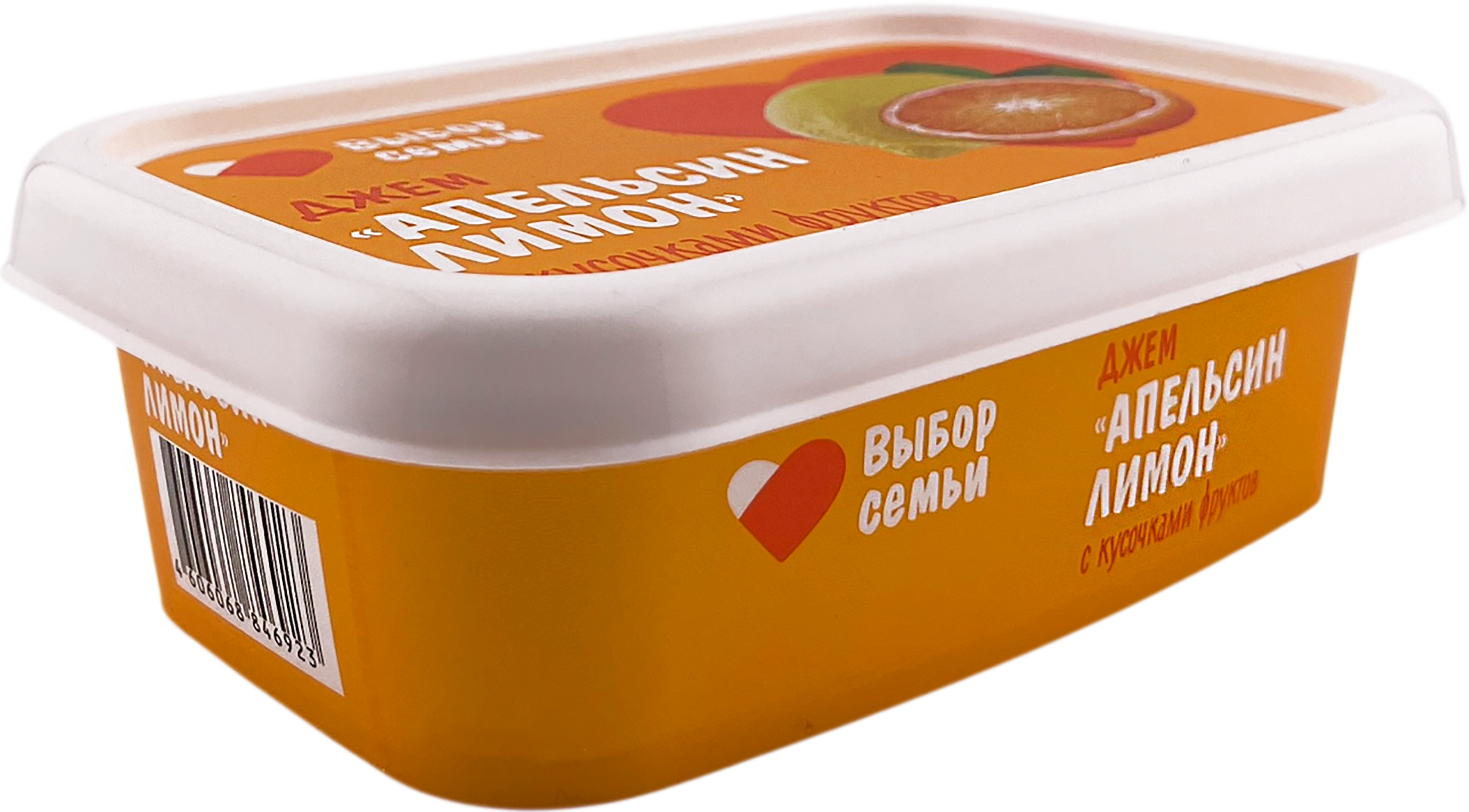 Изображение товара Джем ВЫБОР СЕМЬИ Апельсин-Лимон 180г натуральный цитрусовый продукт для десертов