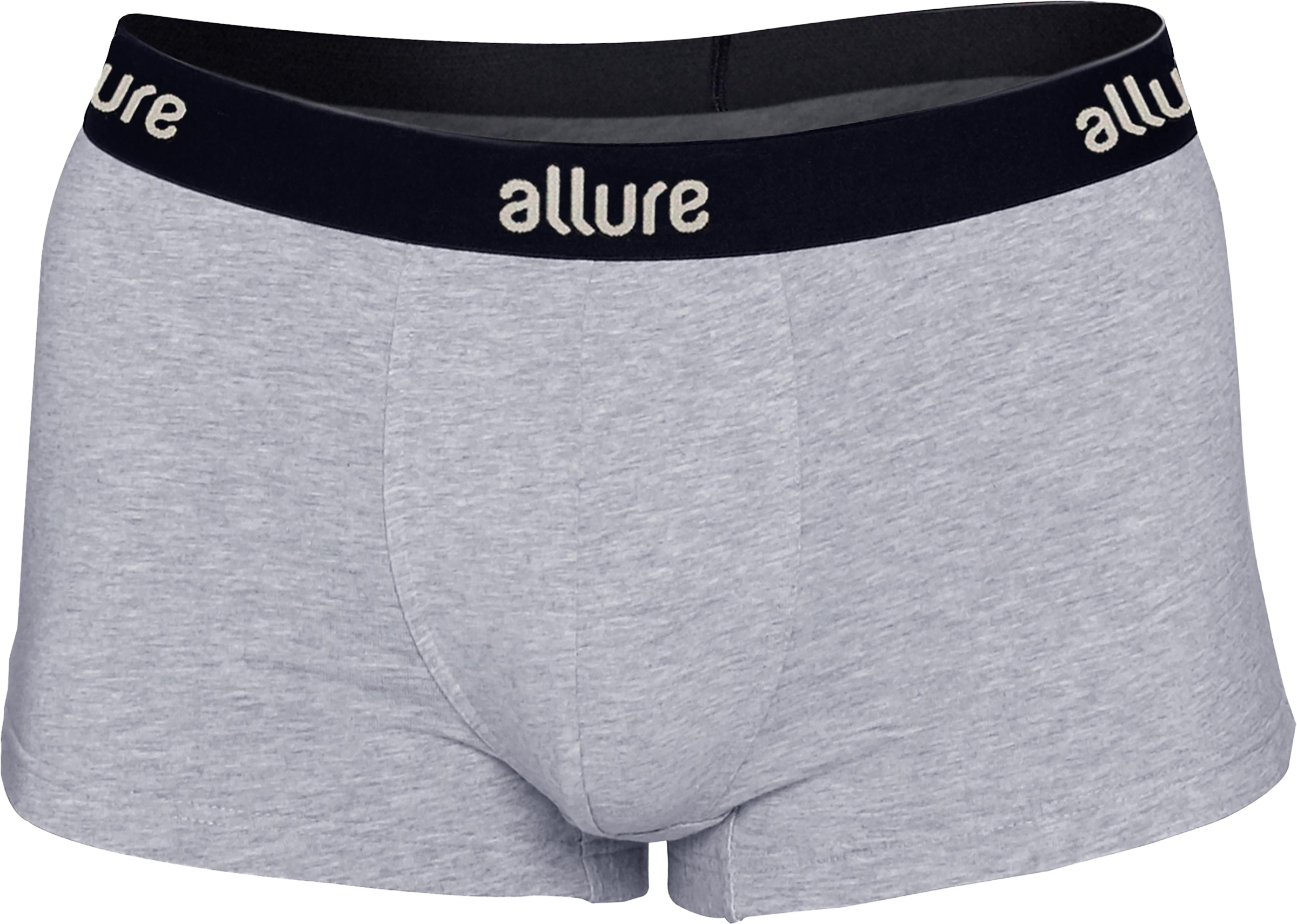 Изображение товара Мужские боксерские трусы ALLURE серого цвета из хлопка Эластана