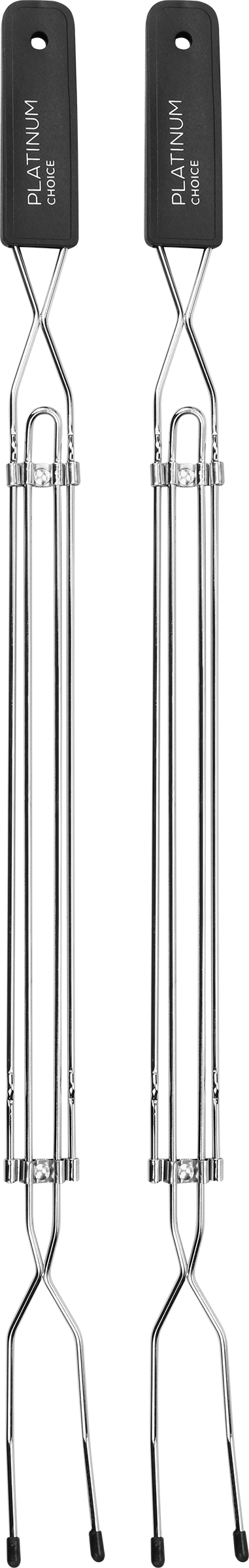Изображение товара Набор телескопических вилок-гриль PLATINUM CHOICE 56–78см, сталь, Арт. ek23-2553035, 2шт