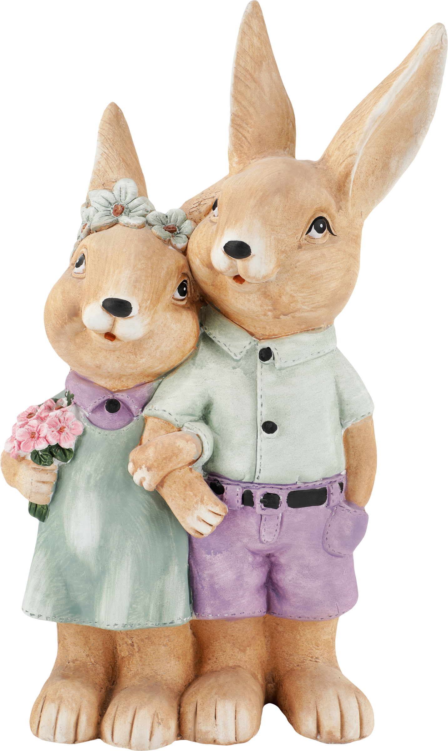 Изображение товара Фигура садовая GIARDINO CLUB Пара кроликов 29х16х49см, арт. 23112A Изображение товара Фигура садовая GIARDINO CLUB Пара кроликов 29х16х49см, арт. 23112A