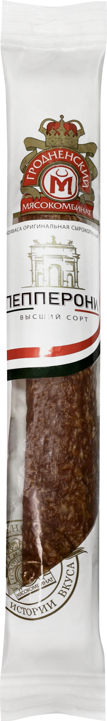 Изображение товара Колбаса сырокопченая МК ГРОДНЕНСКИЙ Пепперони, высший сорт, весовая