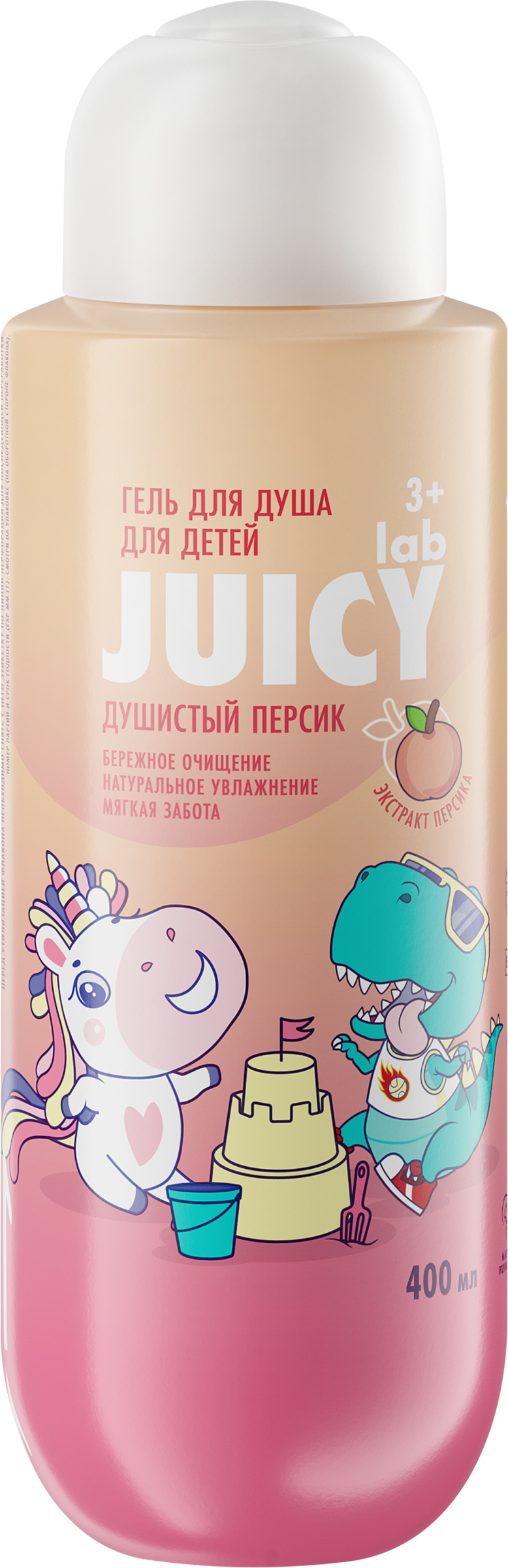 Изображение товара Детский гель для душа JUICY LAB Душистый персик 3+ 400мл