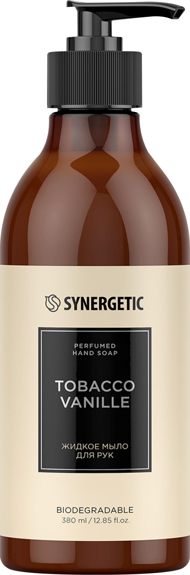 Изображение товара Мыло жидкое SYNERGETIC Табак ваниль 380мл для рук натуральное и ароматное