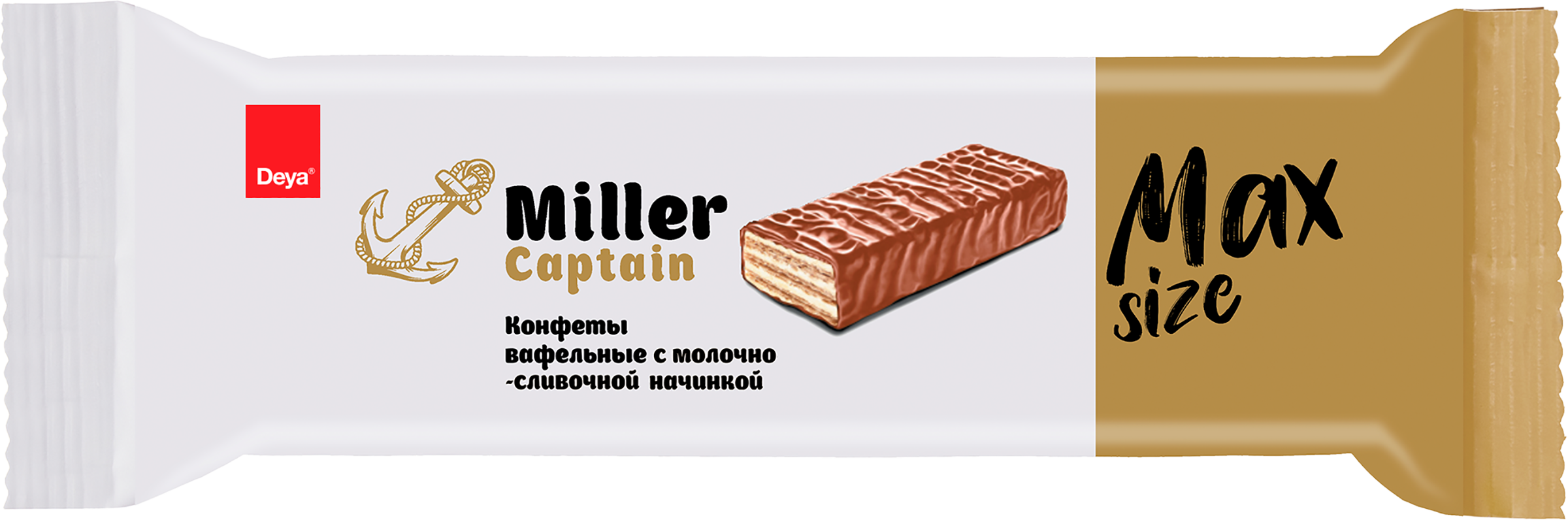 Изображение товара Конфеты DEYA Captain miller max size, с молочно-сливочной начинкой, 40г