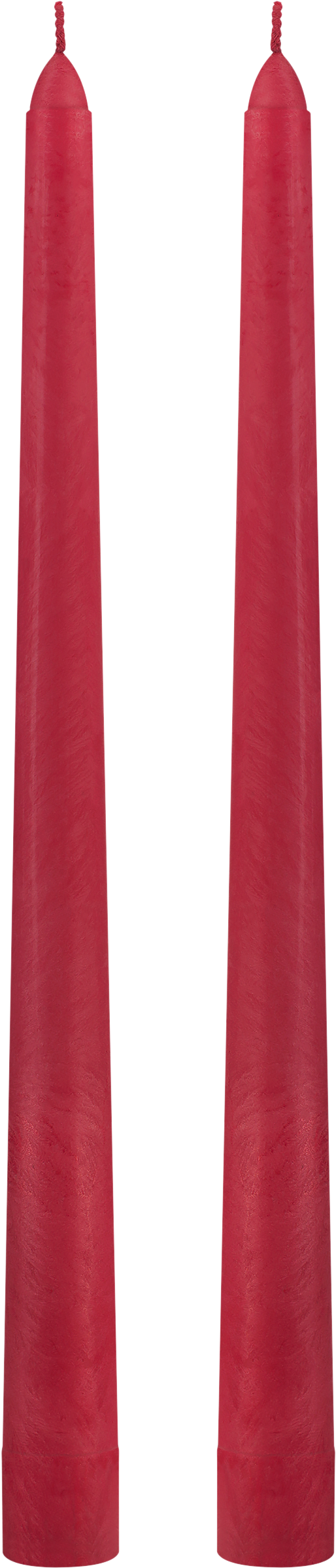 Изображение товара Декоративная свеча HOMECLUB античная бордовая 25,5х2см, набор 2 шт