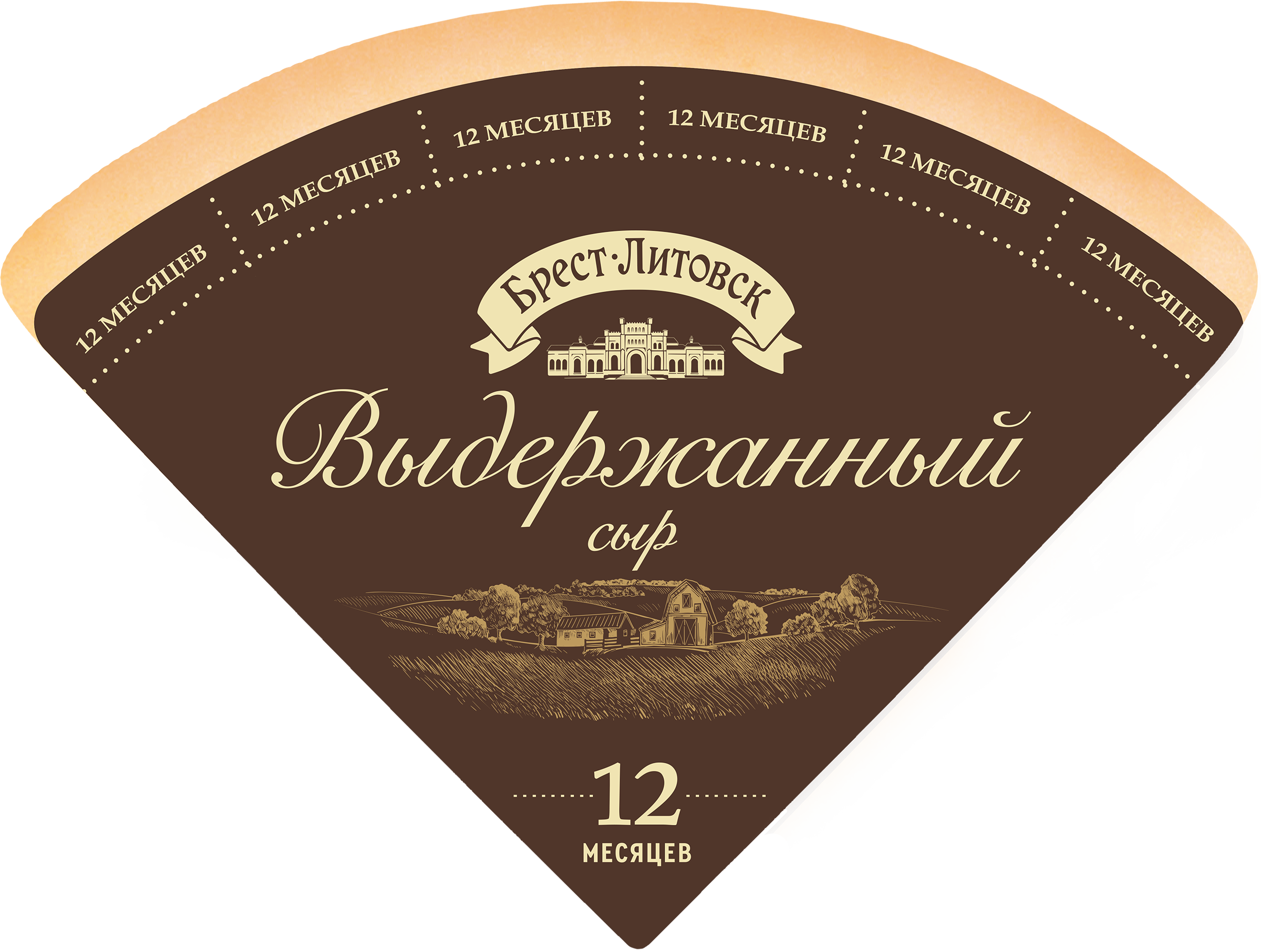 Изображение товара Твердый сыр БРЕСТ-ЛИТОВСК выдержанный 12 мес 45% натуральный Беларусь