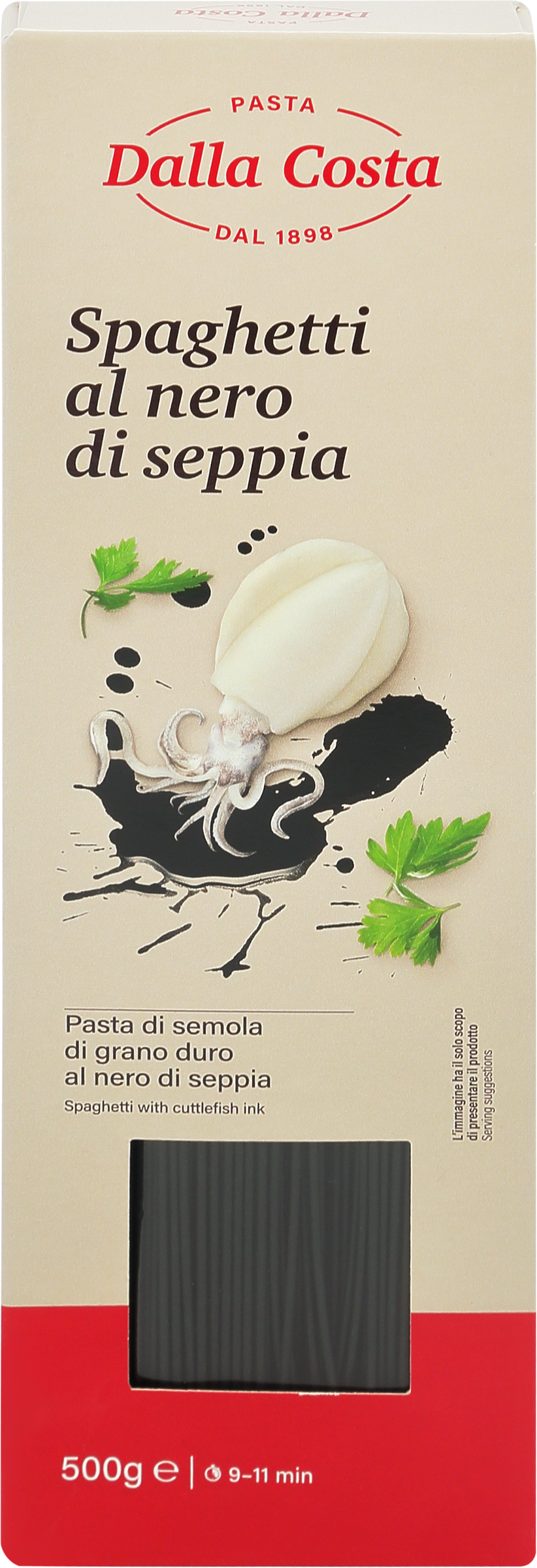 Изображение товара Спагетти нери с чернилами каракатицы DALLA COSTA Costa 500г