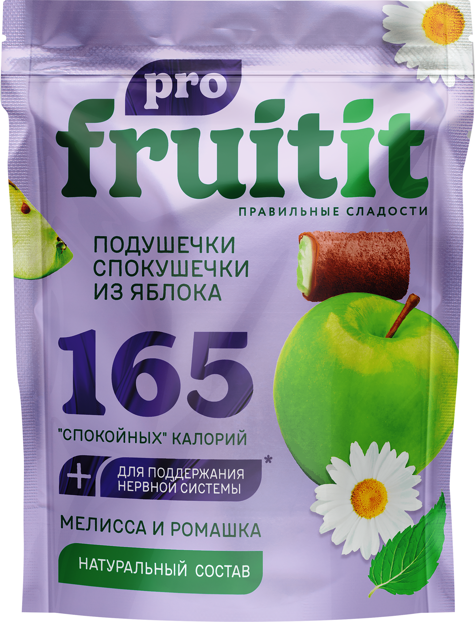 Изображение товара Фруктовые снеки КФ ПЕРМСКАЯ Fruit it pro Спокушечки с ябл. с маршмеллоу