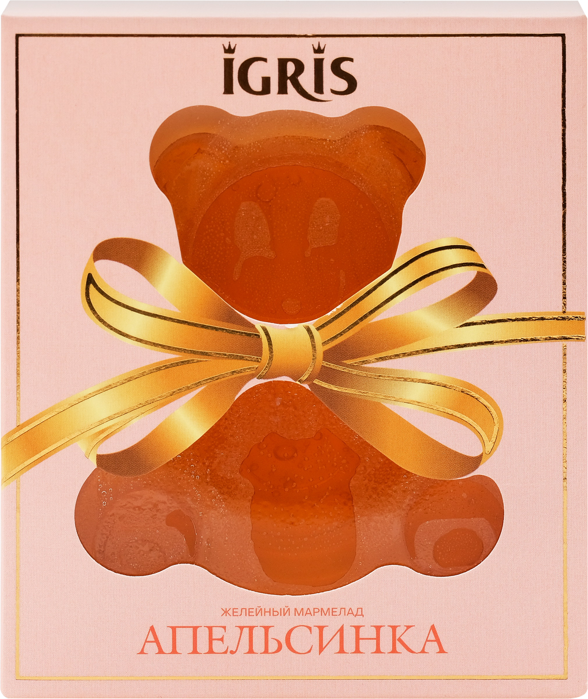 Изображение товара Мармелад желейный IGRIS Апельсинка 100 г натуральный цитрусовый сладкий