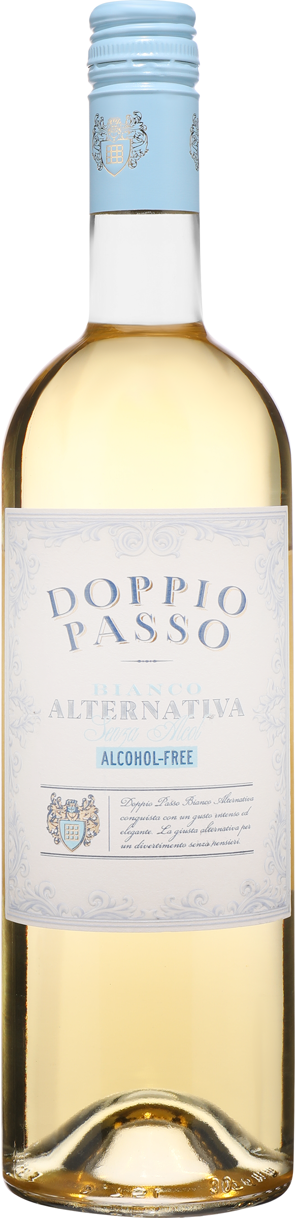 Изображение товара Безалкогольное вино DOPPIO PASSO Альтернатива Бьянко белое 0.75л Италия