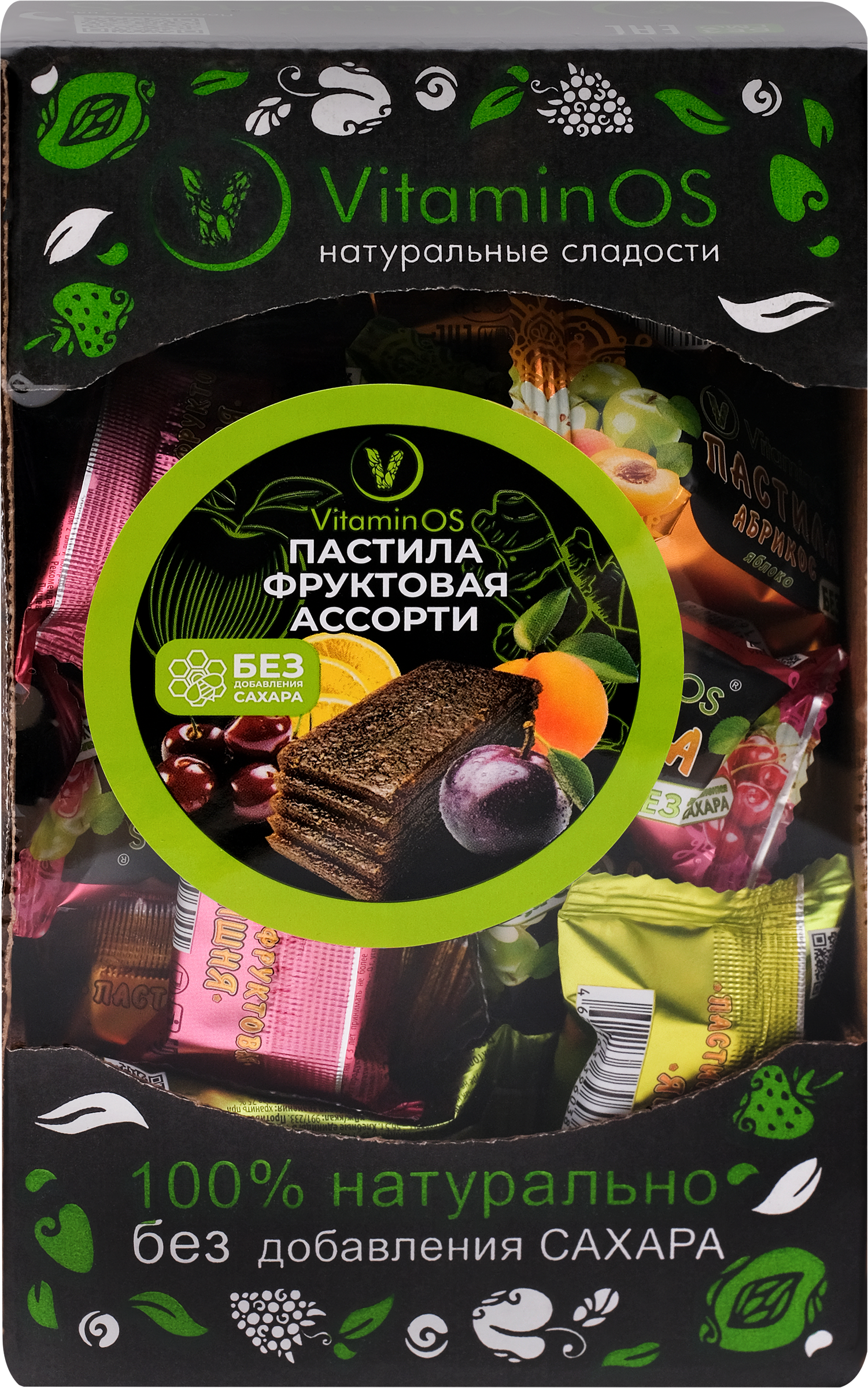 Изображение товара Пастила vitaminos 400г фруктовая ассорти - натуральное лакомство