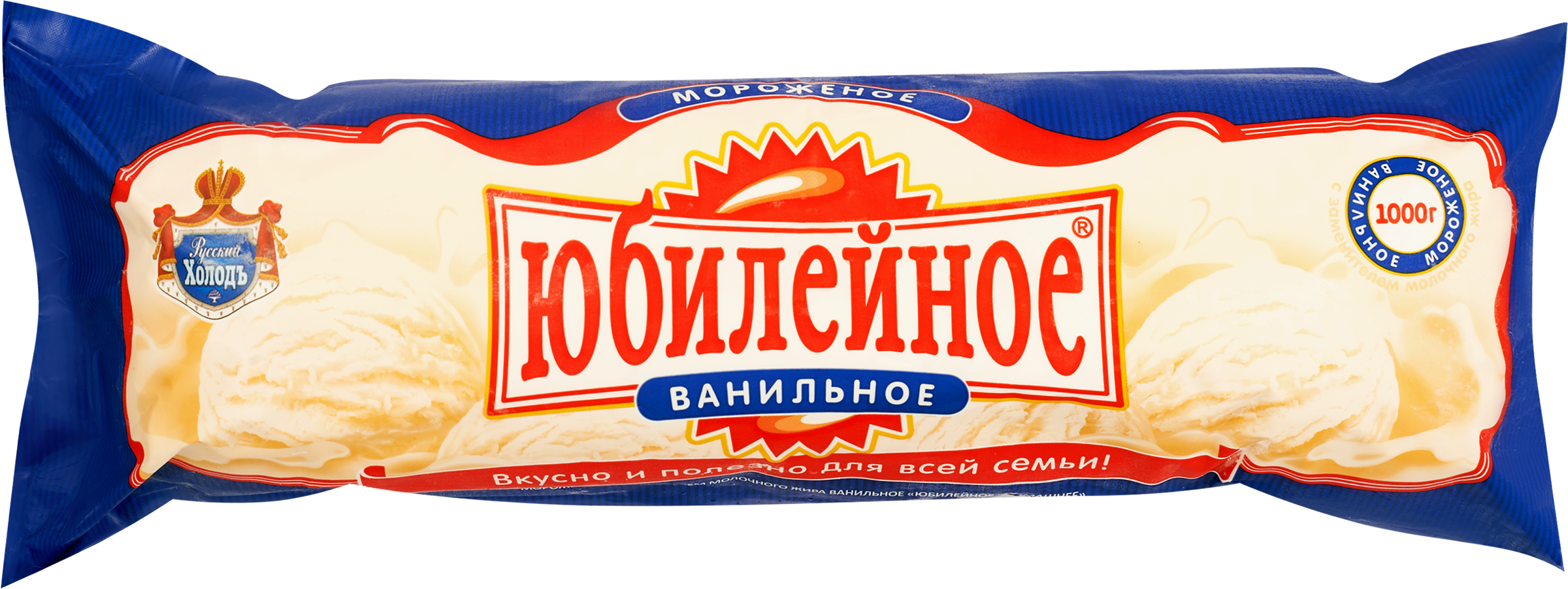 Изображение товара Мороженое ванильное с заменителем молочного жира 12% 1000г Россия