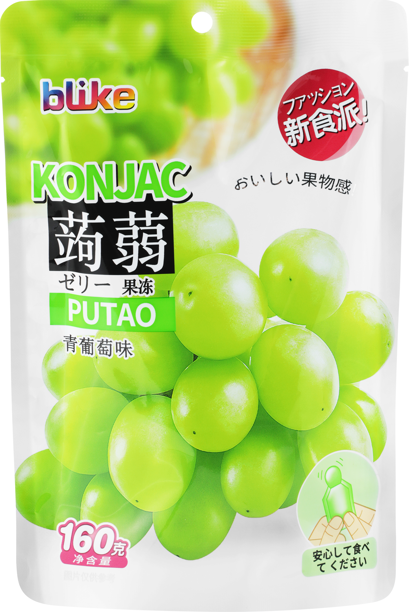 Изображение товара Желе Blike с конжаком зеленого винограда 160мл