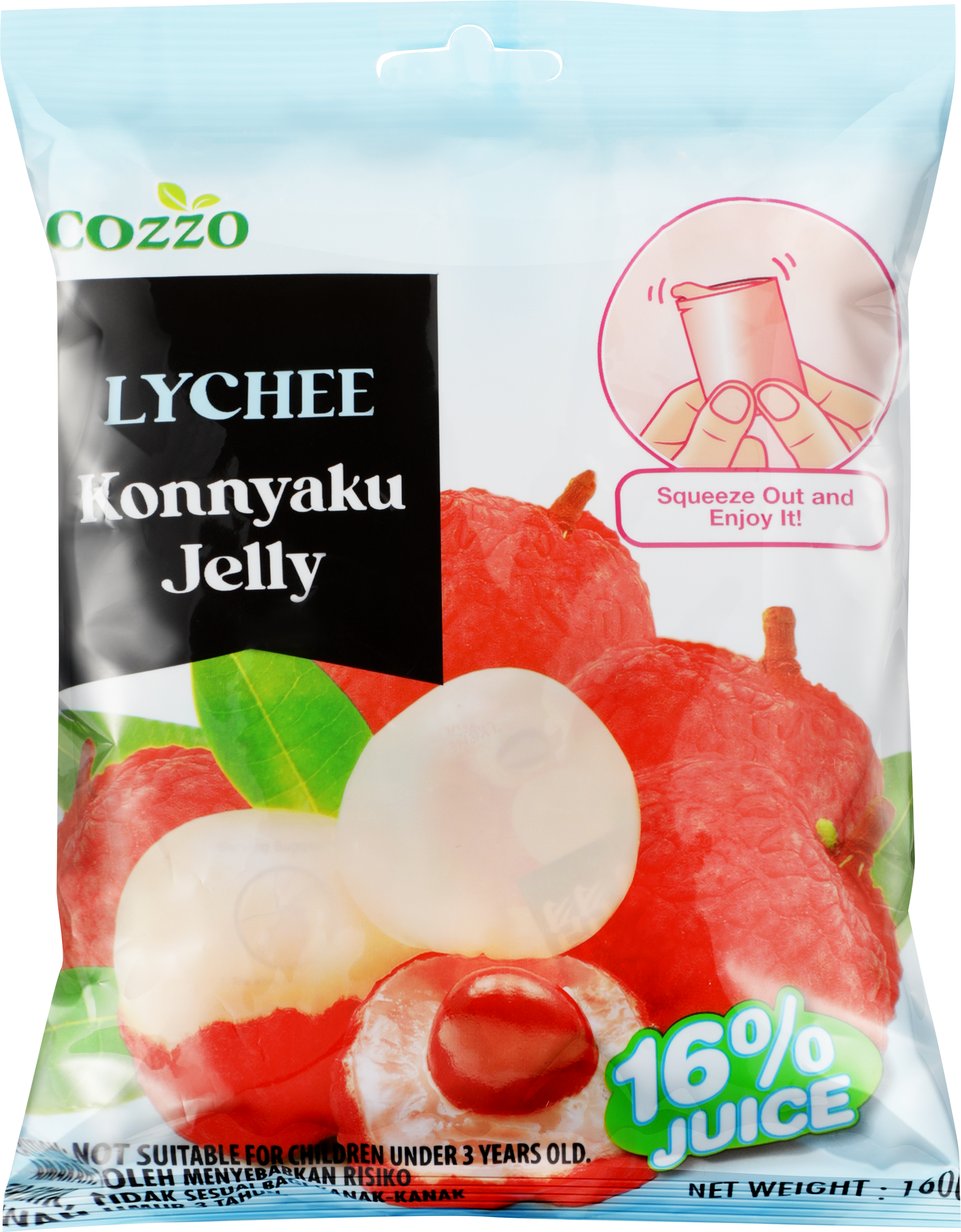 Изображение товара Желе Cozzo Конняку со вкусом личи, 160г