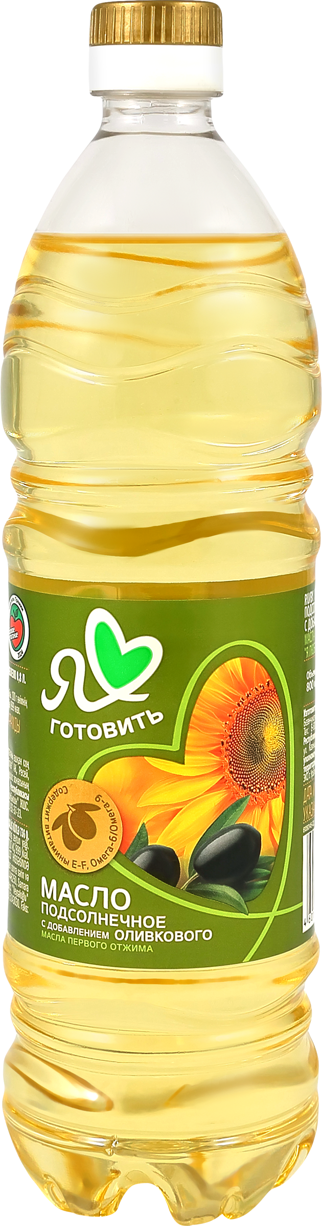 Изображение товара Масло подсолнечное с добавлением оливкового 800мл Я ЛЮБЛЮ ГОТОВИТЬ