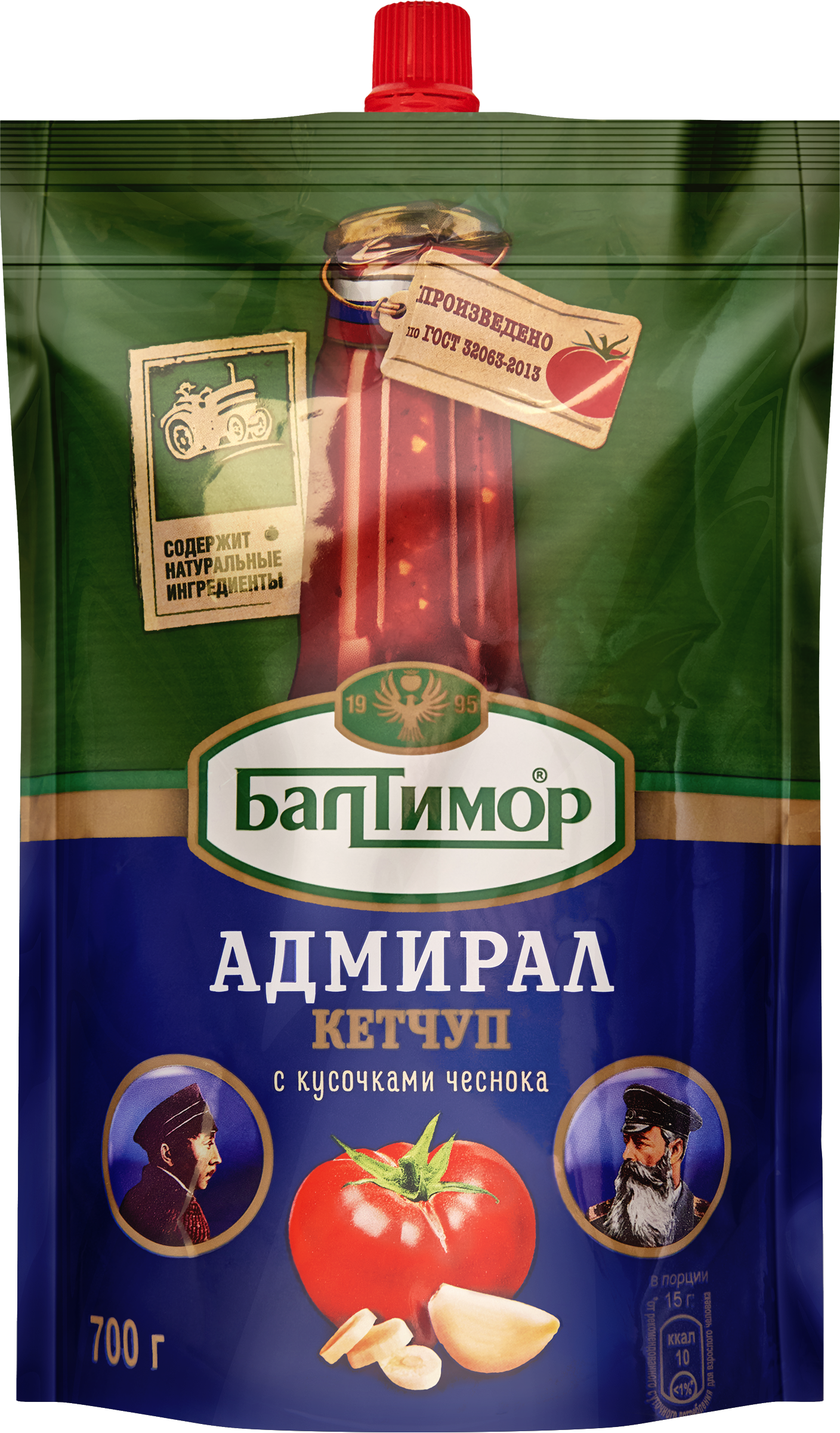 Изображение товара Кетчуп томатный БАЛТИМОР Адмирал 700 г