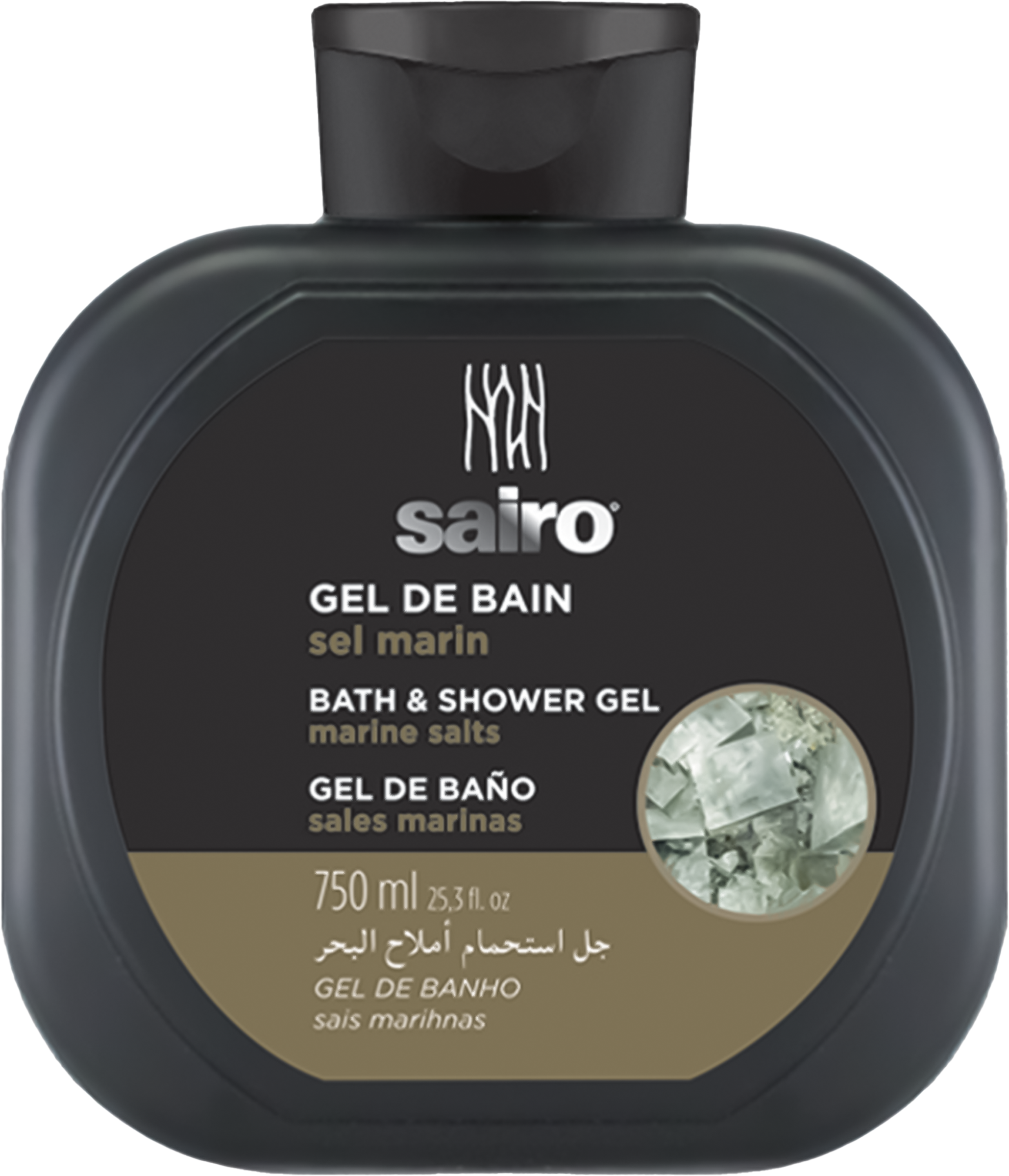 Изображение товара Гель для душа SAIRO Морская соль 750мл - очищение для всей семьи, испания