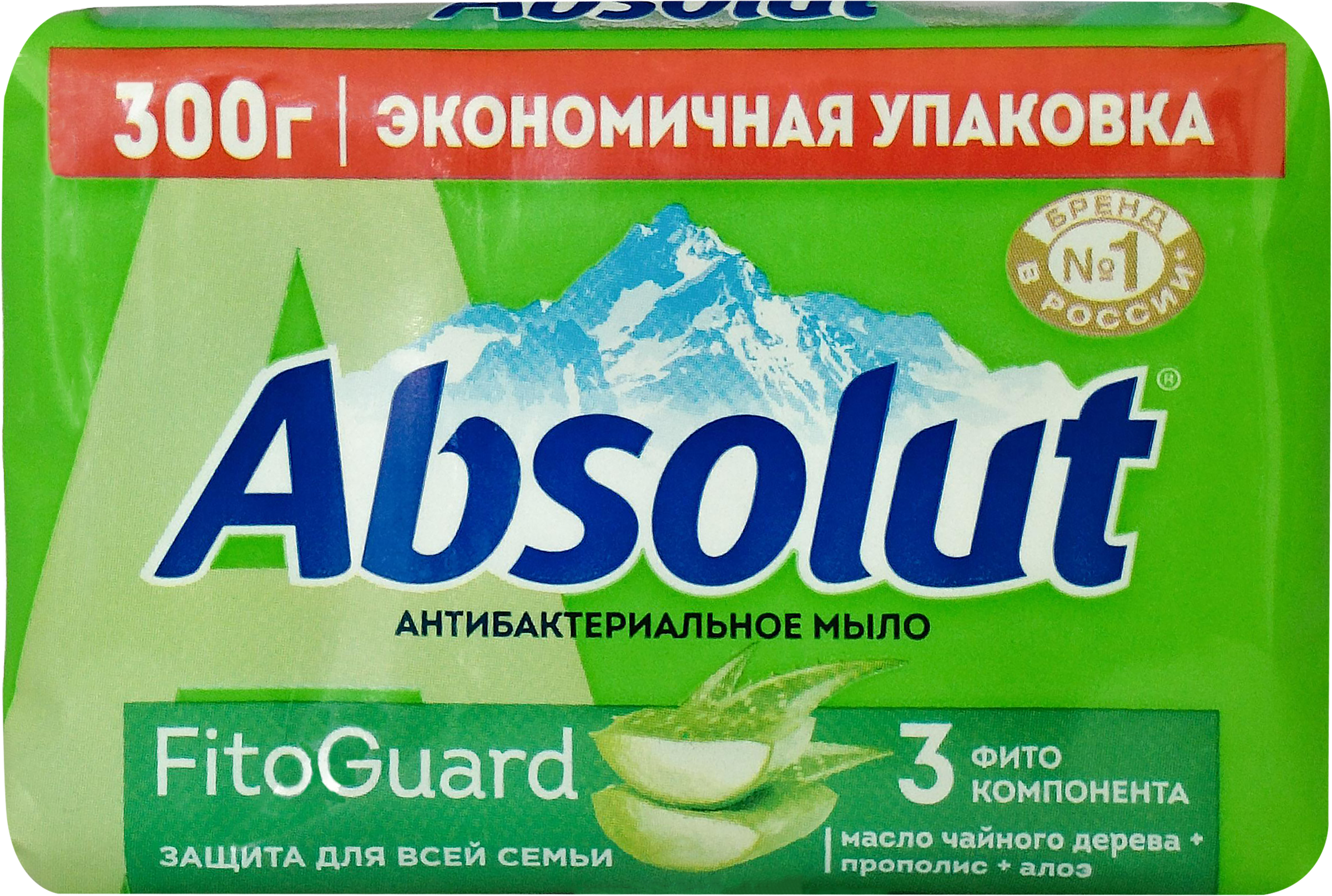 Изображение товара Туалетное мыло ABSOLUT FitoGuard Алоэ 300г для всей семьи
