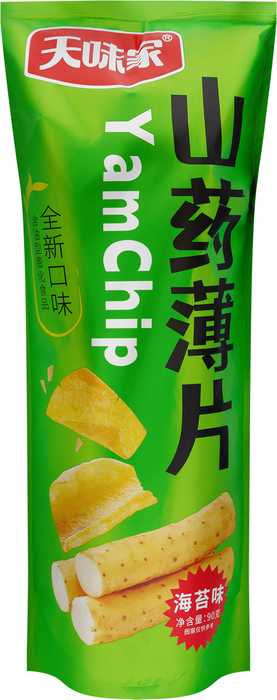 Изображение товара Чипсы из батата ТЯНЬВЕЙЦЗЯ со вкусом морских водорослей 90г