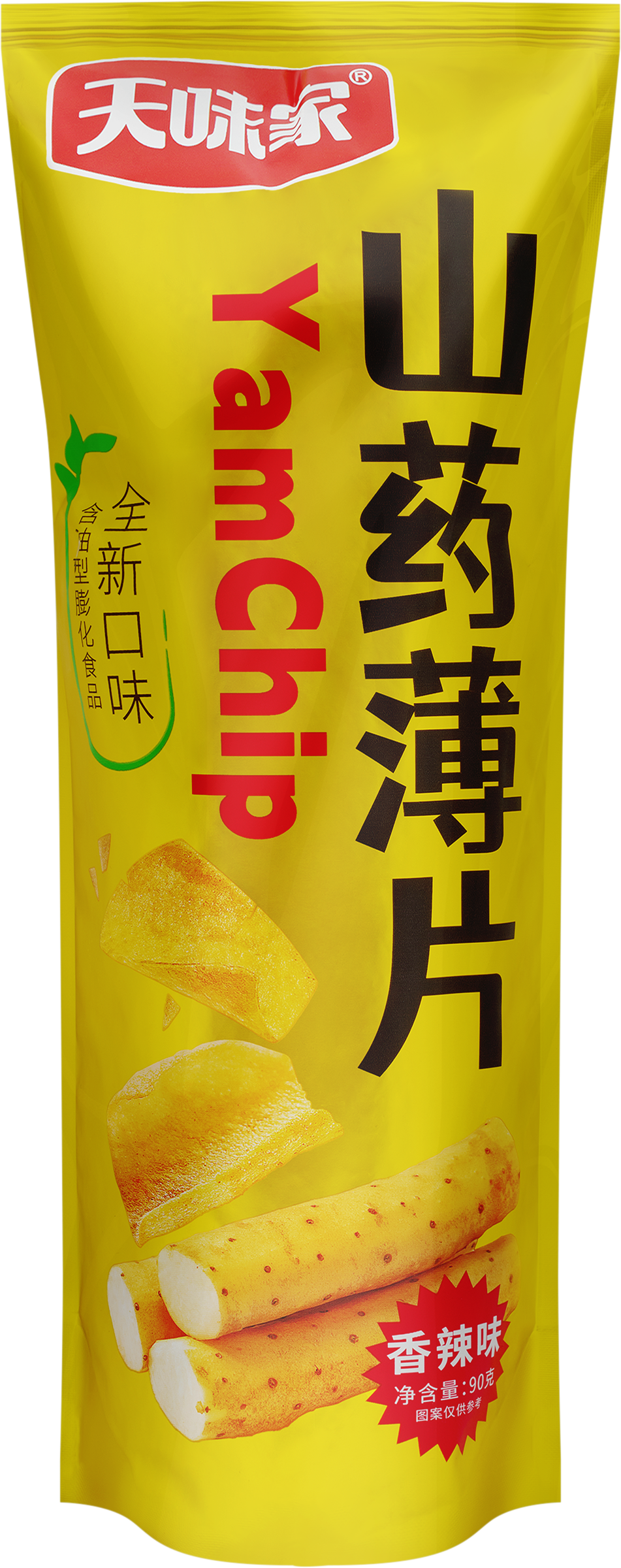 Изображение товара Чипсы из батата ТЯНЬВЕЙЦЗЯ с острым перцем 90г натуральные и острые