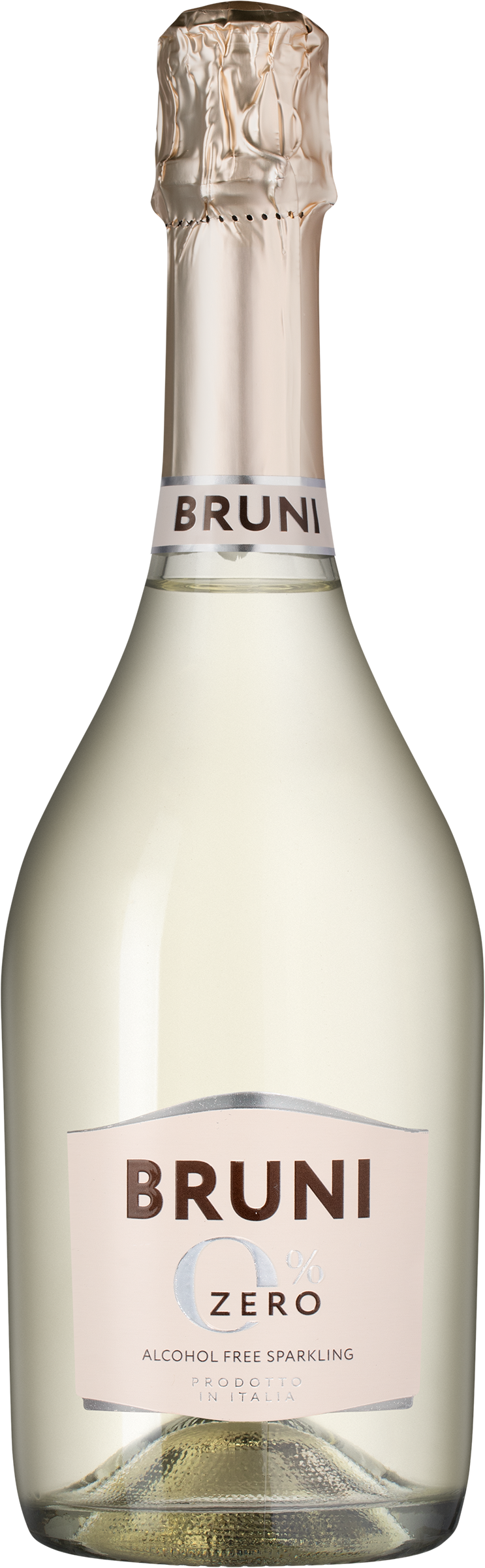 Изображение товара Безалкогольный сильногазированный напиток BRUNI Зеро с виноградным соком 0.75л