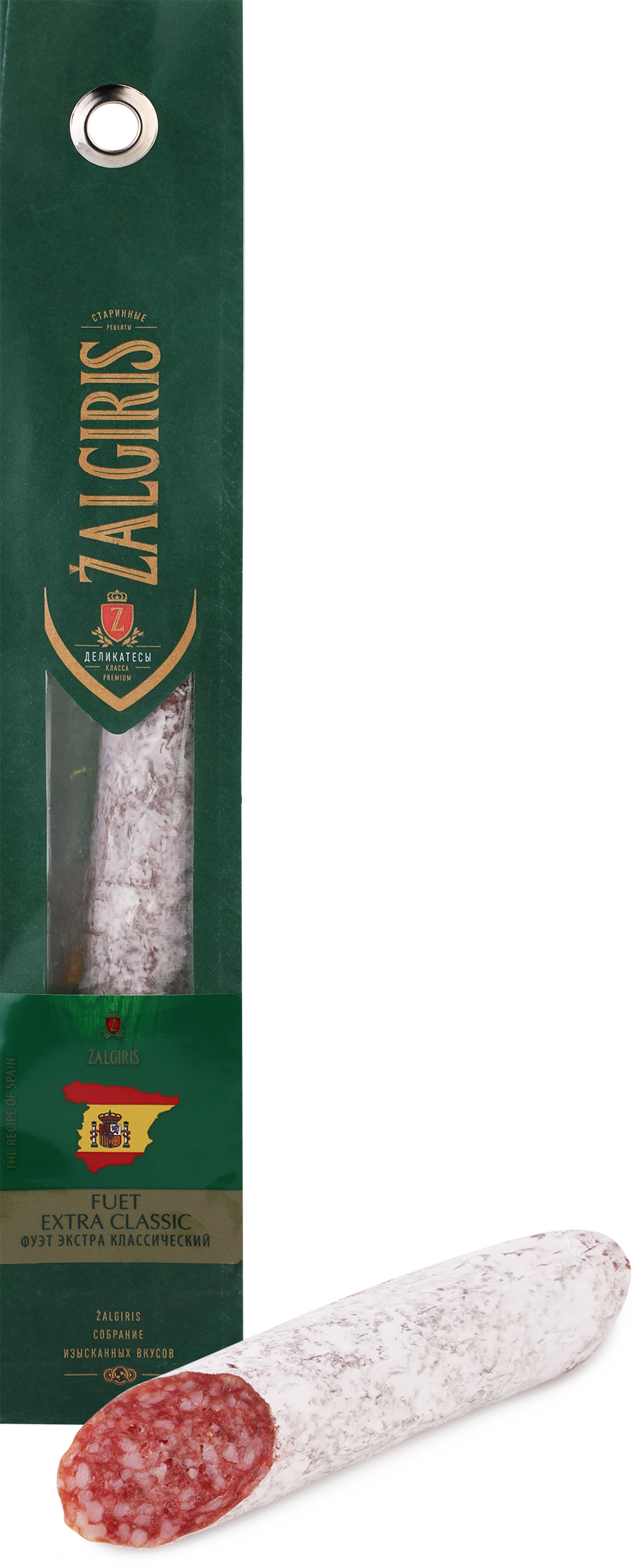 Изображение товара Колбаса сырокопченая ZALGIRIS Фуэт Экстра классическая 110г