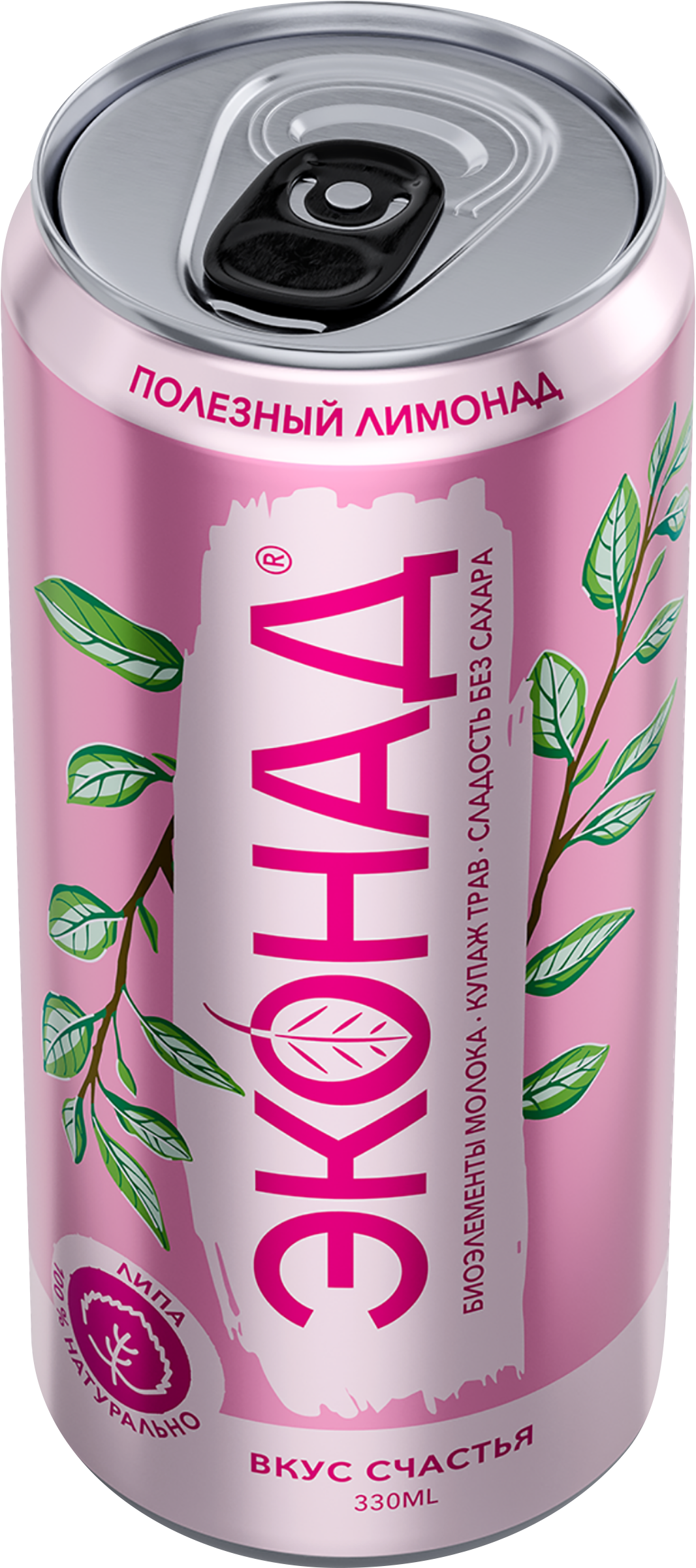 Изображение товара Напиток ЭКОНАД на основе молочной сыворотки с экстрактом липы 330мл среднегазированный