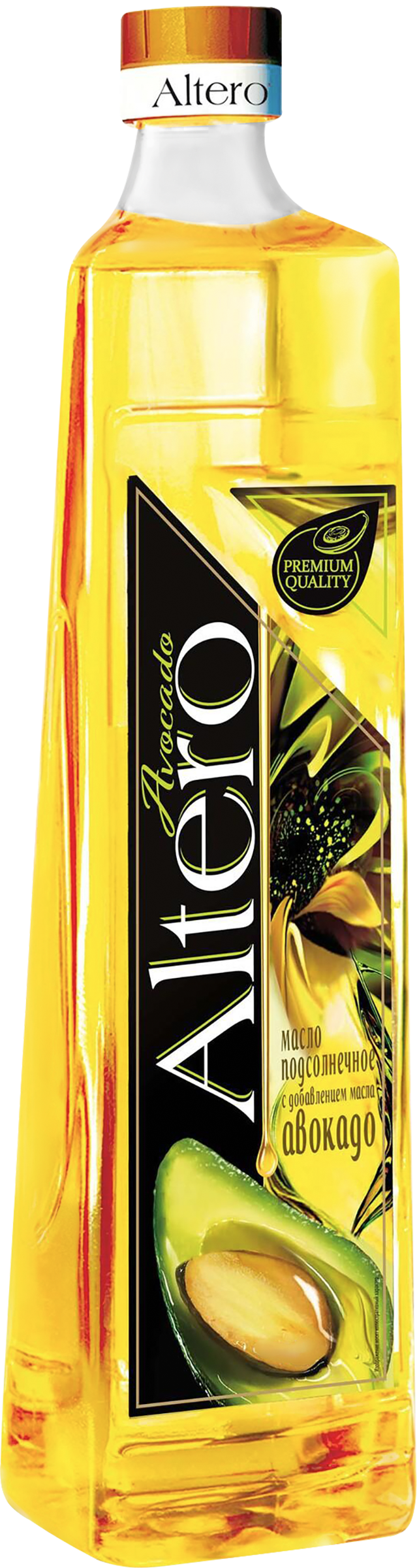 Изображение товара Масло подсолнечное ALTERO с маслом авокадо рафинированное 810мл