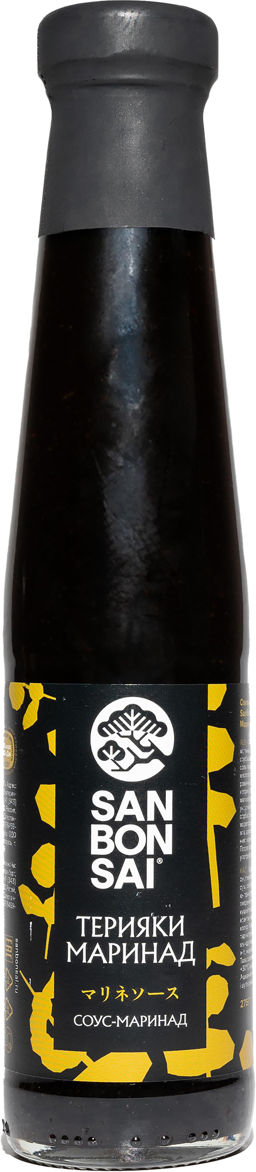 Изображение товара Соус соевый SANBONSAI Маринад Терияки 275г для мяса рыбы и блюд азиатской кухни