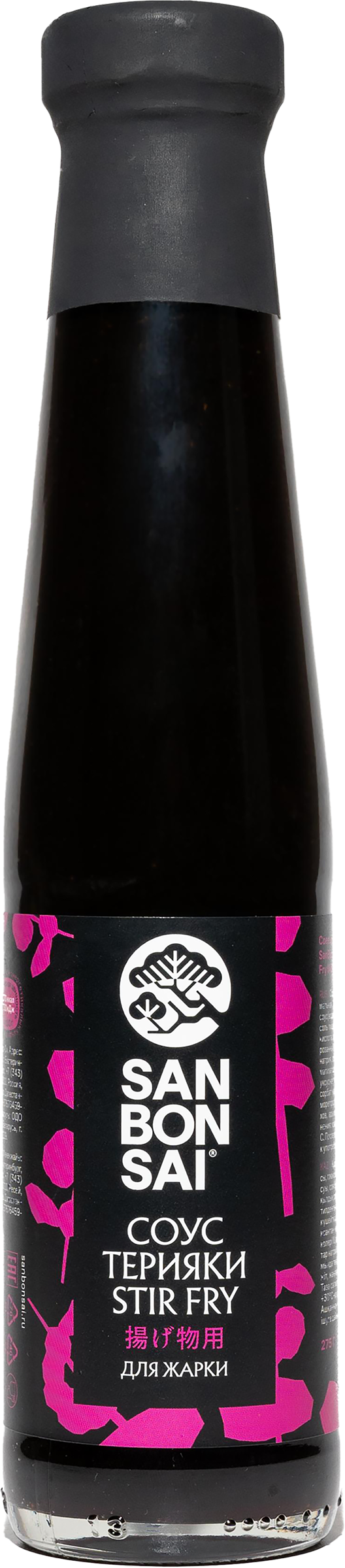 Изображение товара Соус соевый SANBONSAI Stir Fry Терияки 275г для приготовления блюд азиатской кухни
