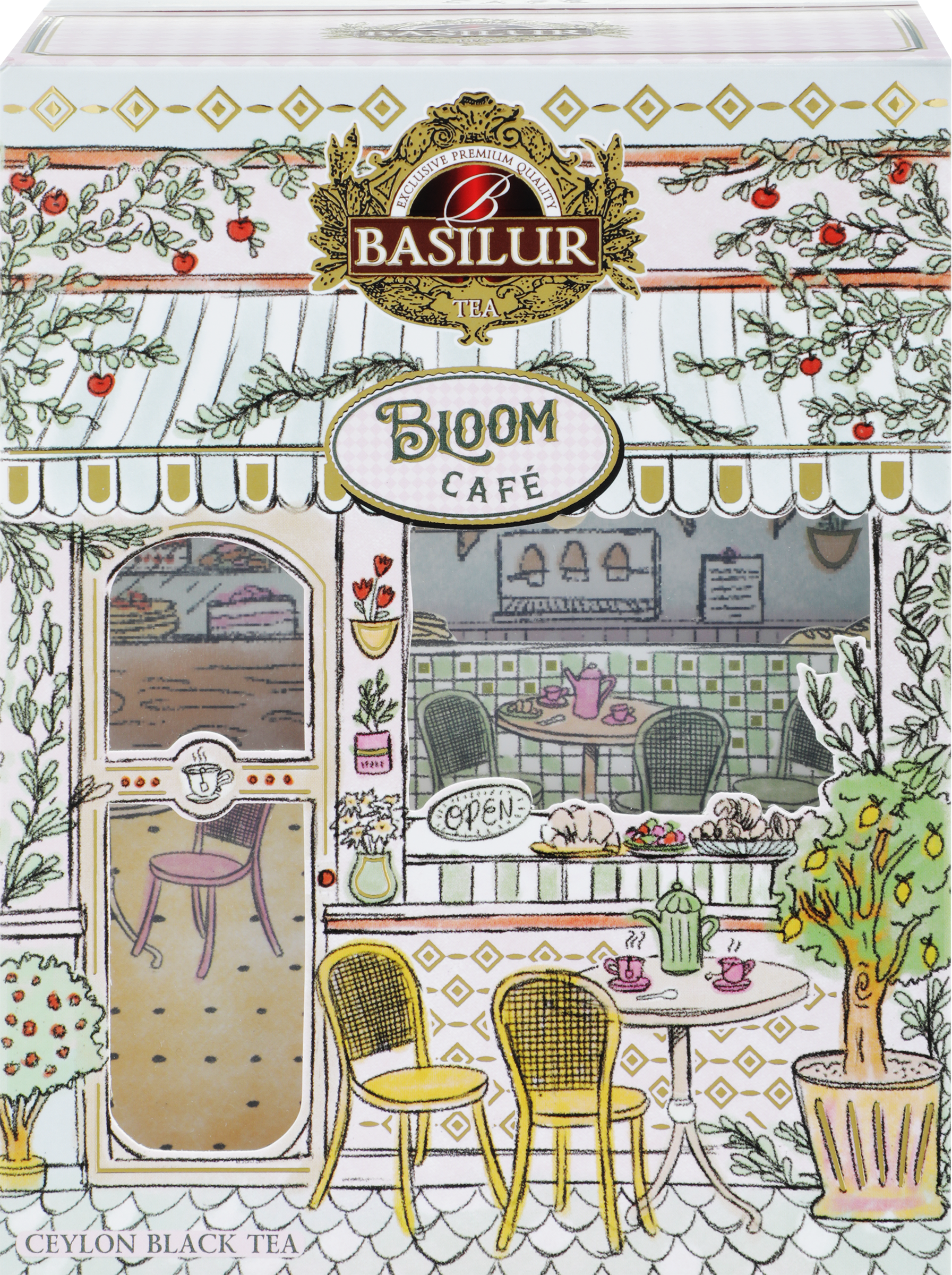 Изображение товара Чай черный BASILUR Цветочное кафе Ягодный твист, листовой, 75г