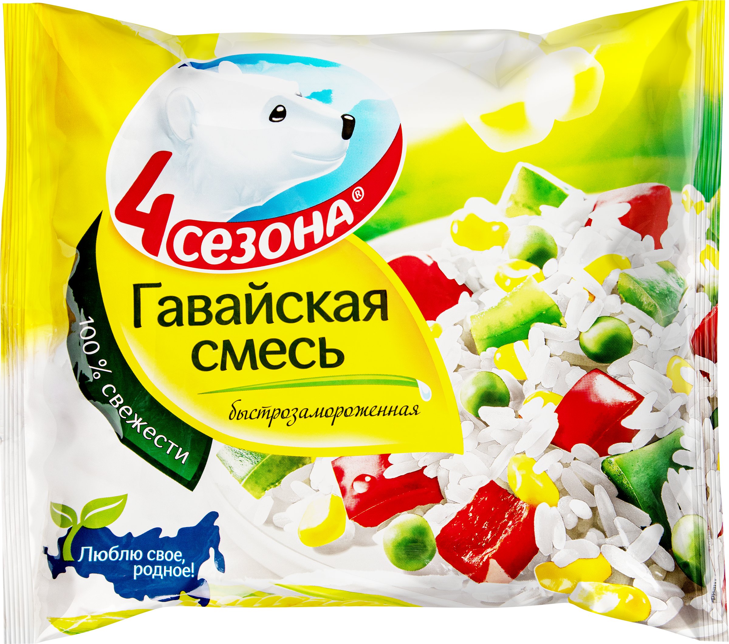 Изображение товара Смесь овощная 4 СЕЗОНА Гавайская, 400г