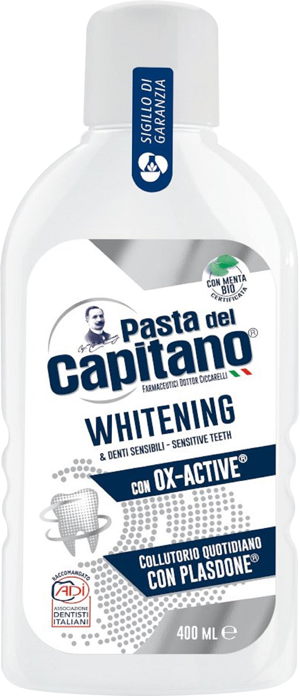 Изображение товара Ополаскиватель для полости рта PASTA DEL CAPITANO Whitening с эффектом отбеливания 400мл