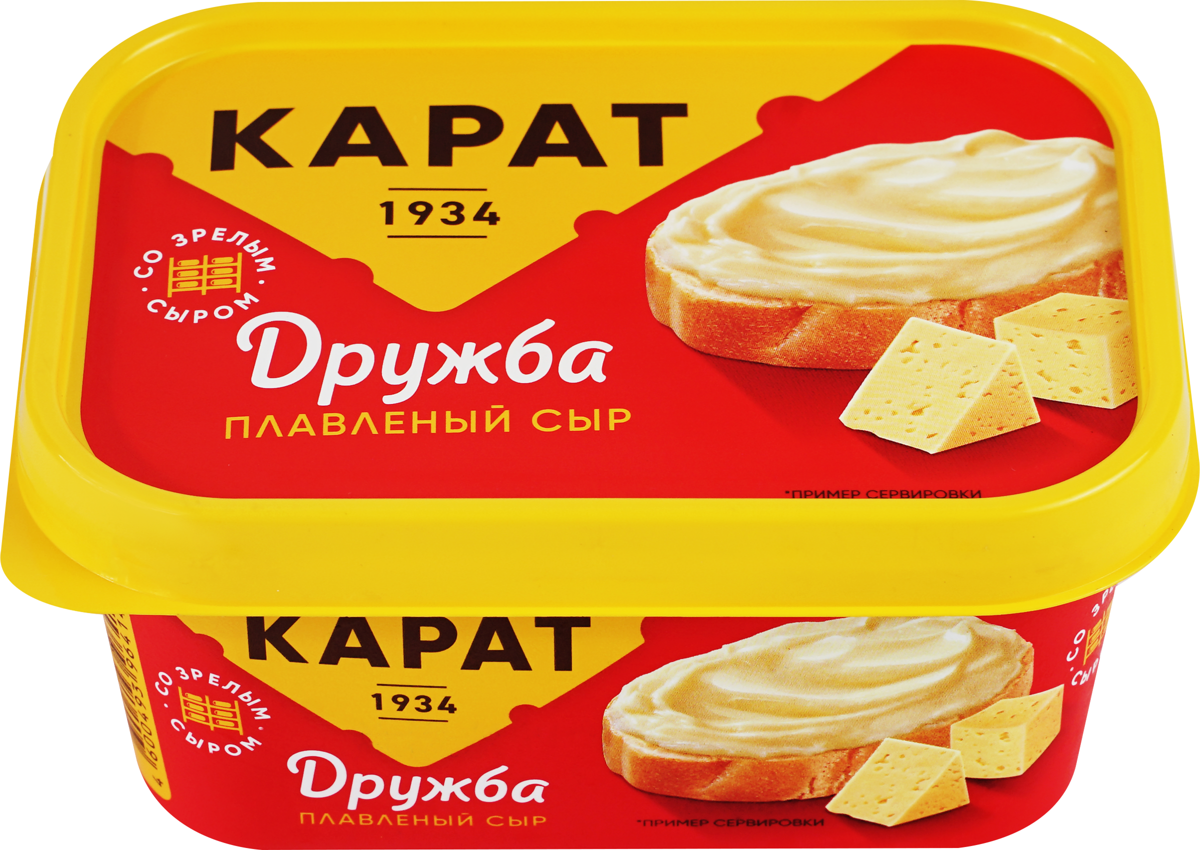 Изображение товара Сыр плавленый КАРАТ Дружба 45%, без змж, 400г