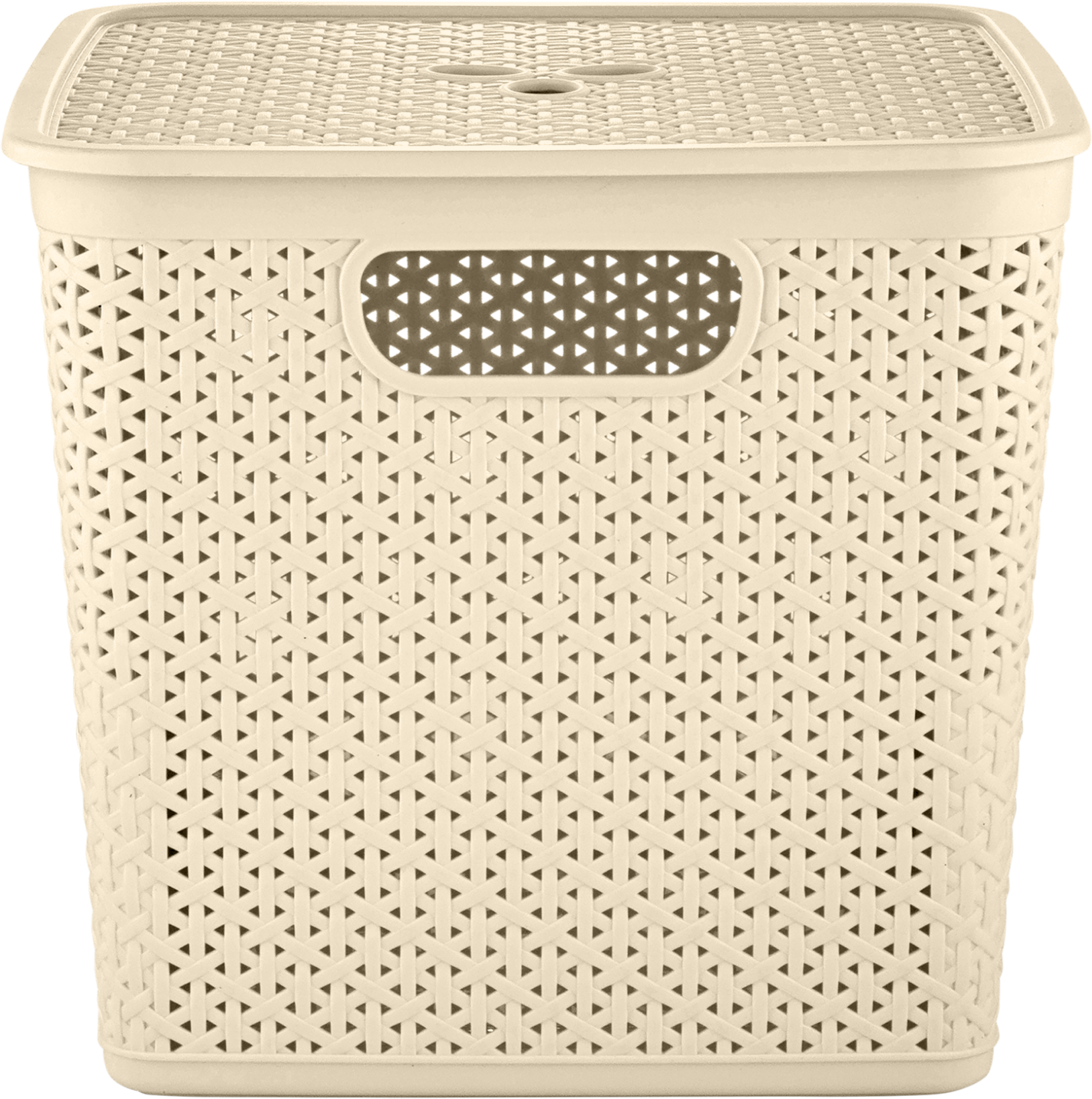 Изображение товара Корзина для хранения KEEPLEX Rattan 31х31х28см с крышкой квадратная 21л