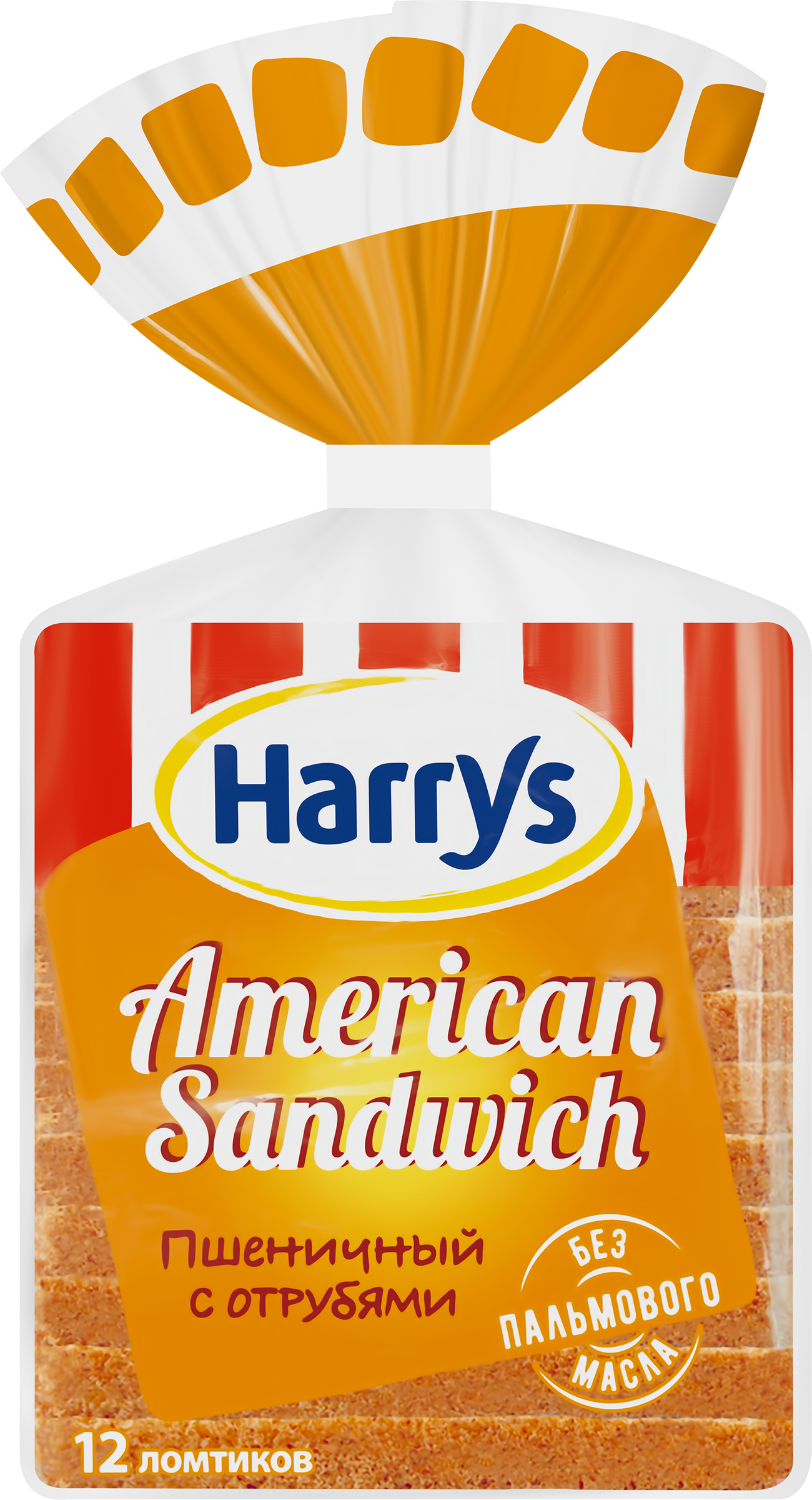 Изображение товара Хлеб пшеничный HARRY'S American sandwich с отрубями, 515г