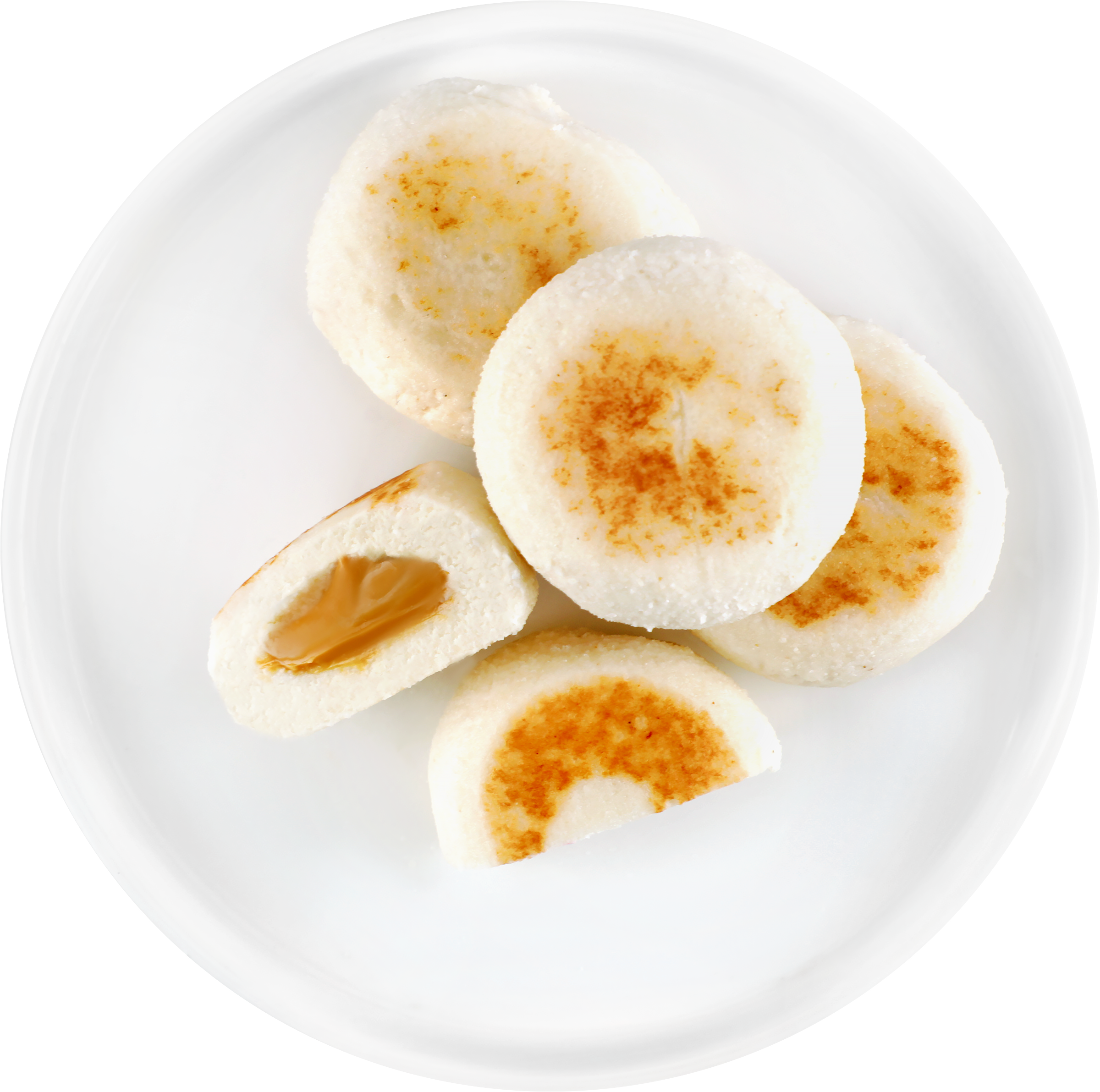 Изображение товара Сырники РУЗКОМ Классические с начинкой сгущенка, 220г, вкусное хлебобулочное изделие