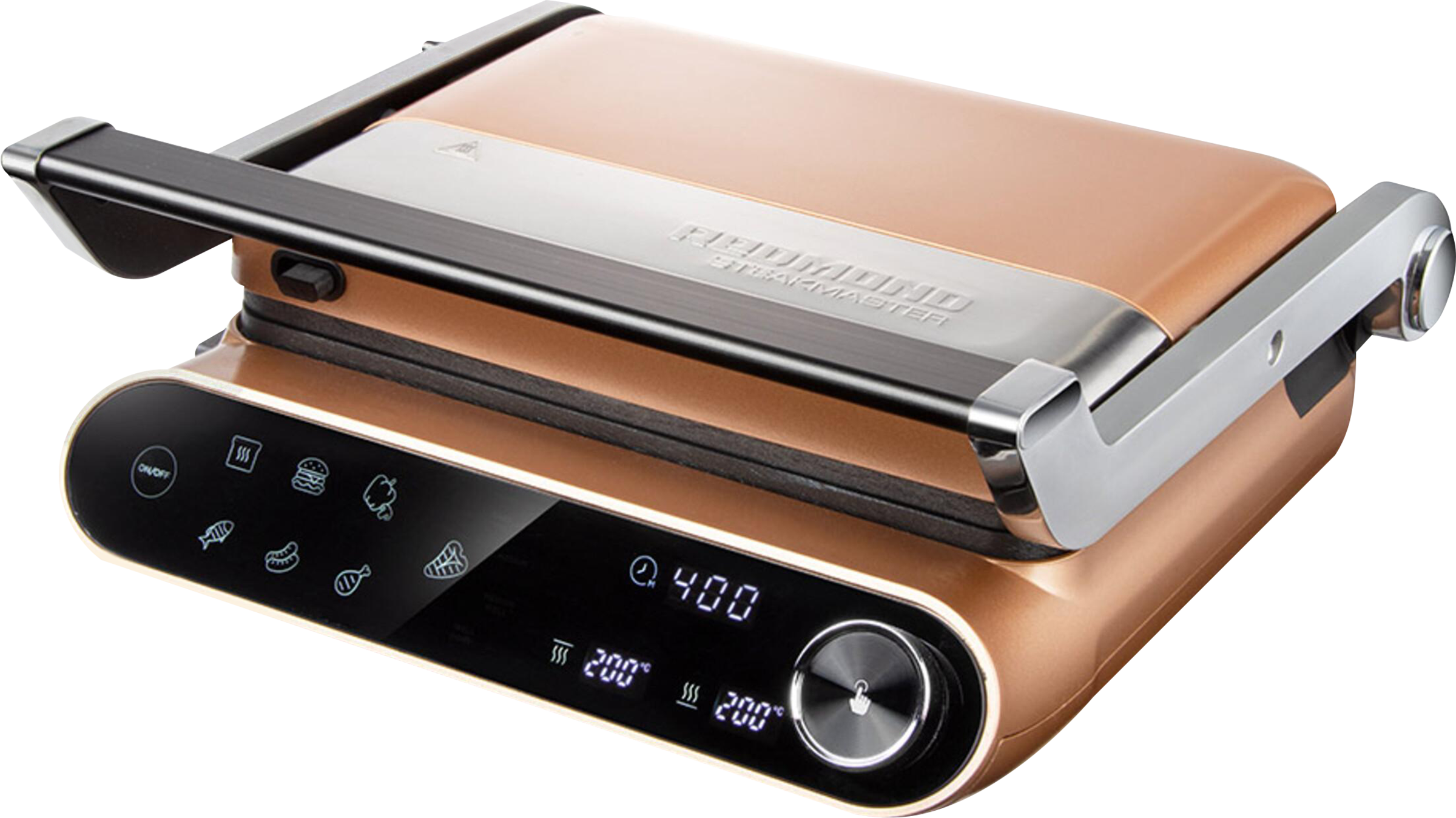 Изображение товара Гриль РЕДМОНД бронзовый нержавеющая сталь пластик 36х15,6х35,3см GM303