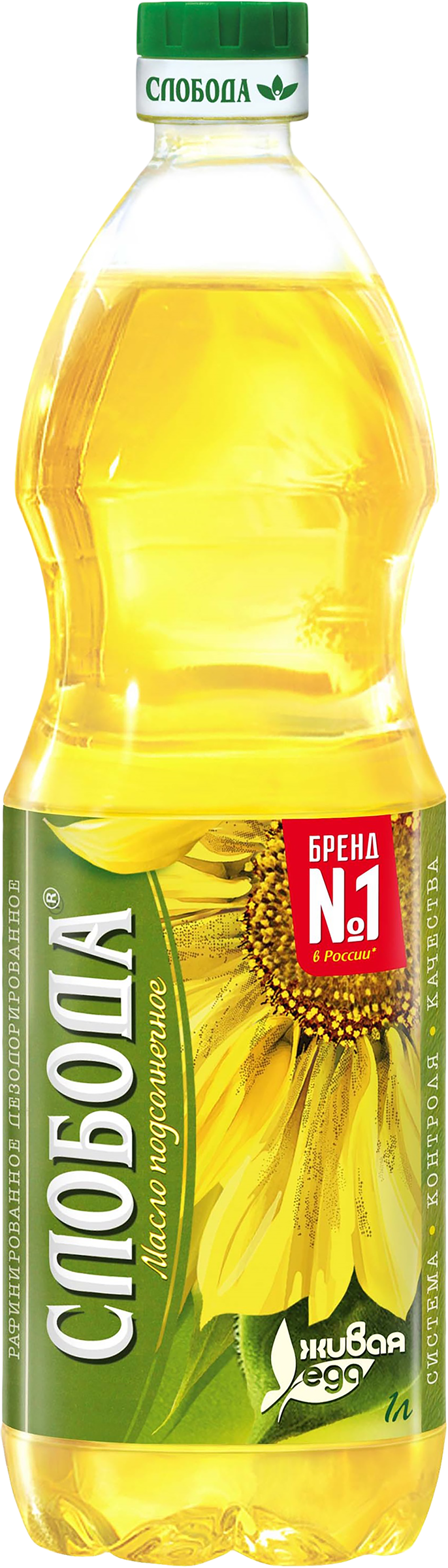 Изображение товара Масло подсолнечное СЛОБОДА рафинированное дезодорированное вымороженное высший сорт, 1000мл