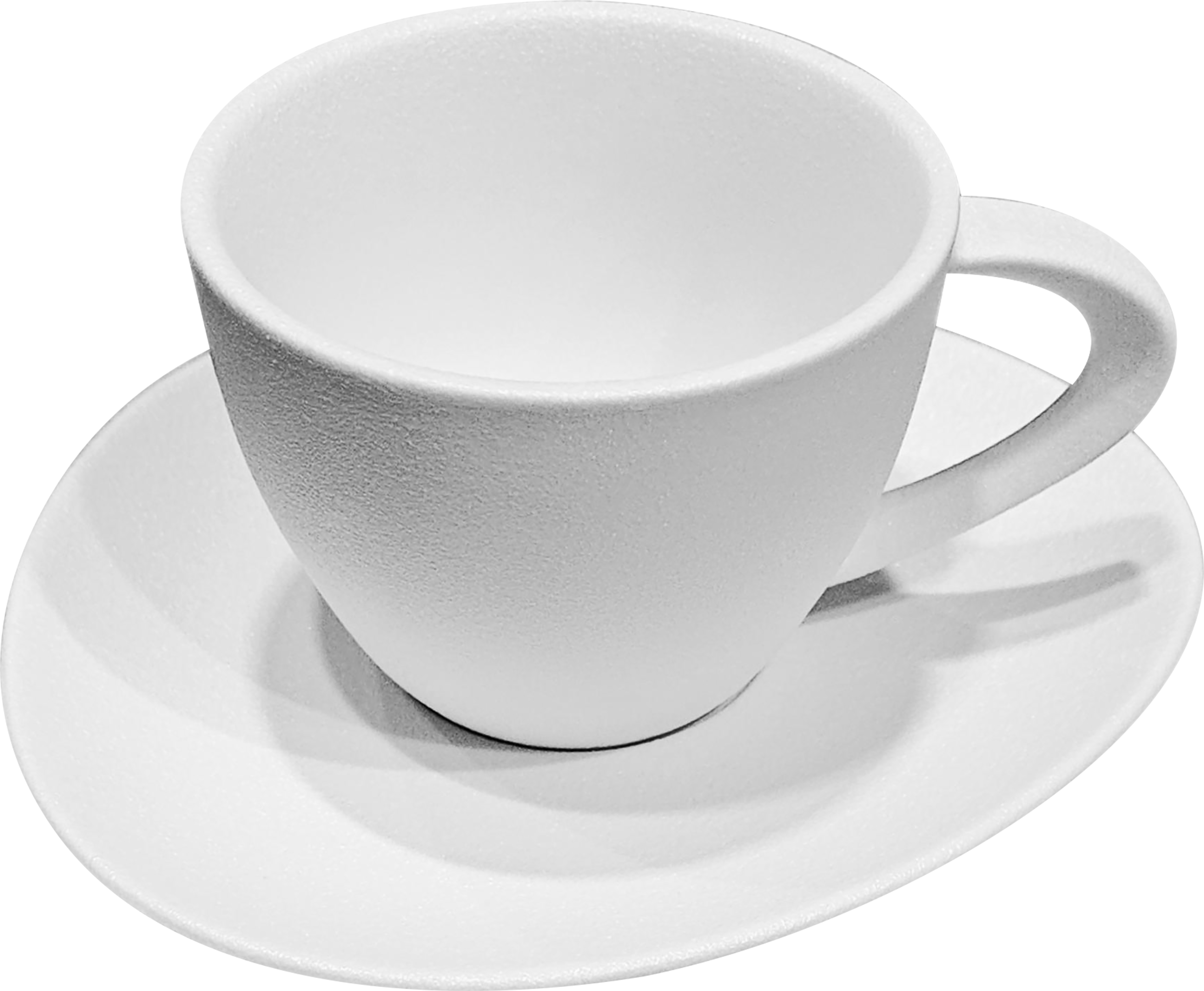 Изображение товара Чайная пара DOMENIK Rock White чашка 200мл и блюдце фарфор