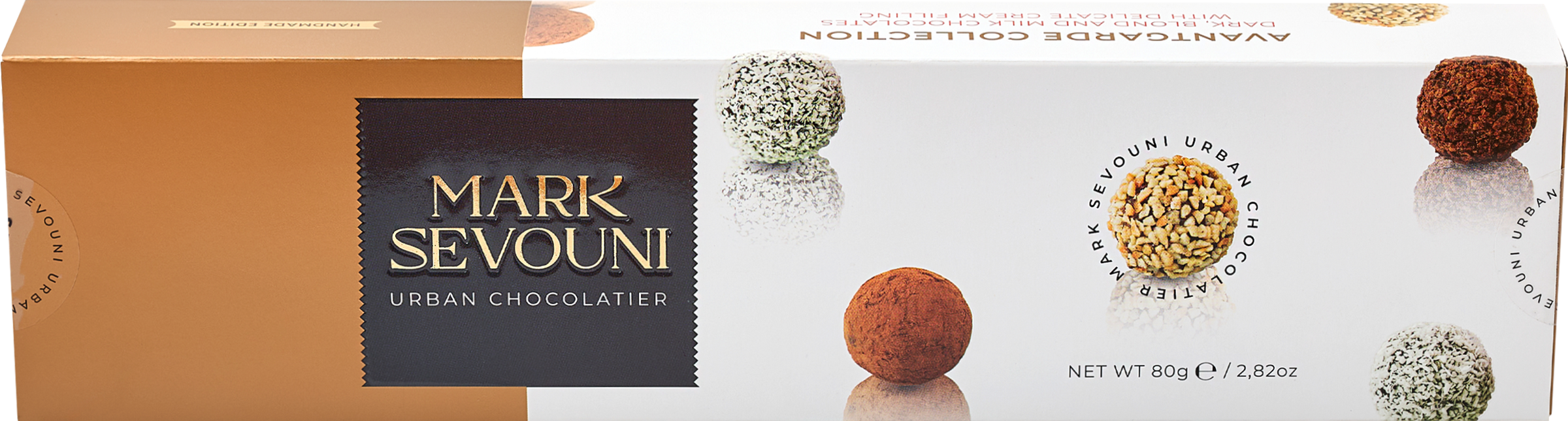 Изображение товара Коллекция шоколадных конфет MARK SEVOUNI Авангард лонг, 80г