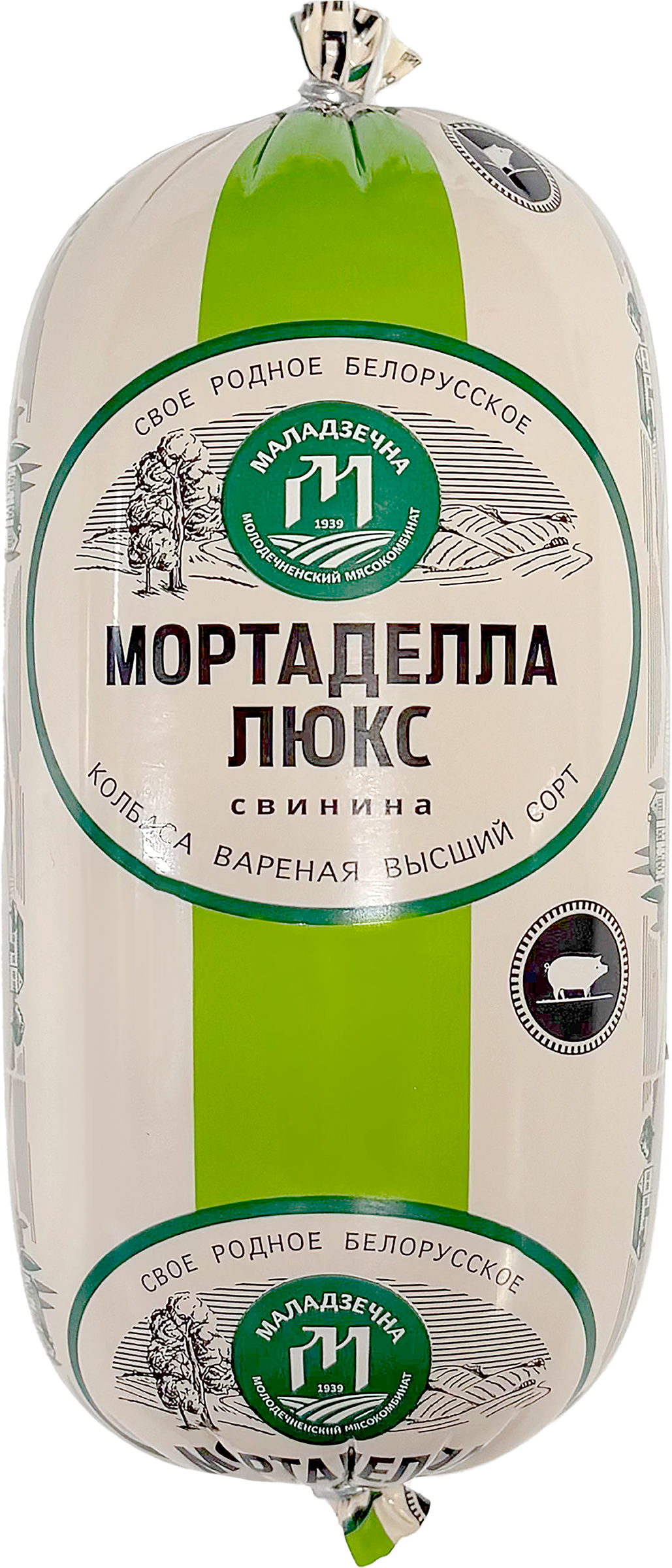 Изображение товара Колбаса вареная МАЛАДЗЕЧНА Мортаделла Люкс высший сорт 490г