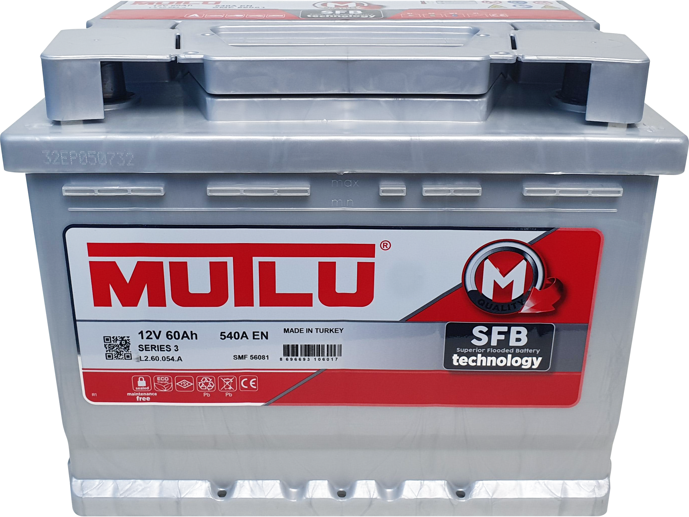 Изображение товара Аккумулятор MUTLU 60Ач 540А 14,9кг, Арт. L2.60.054.A